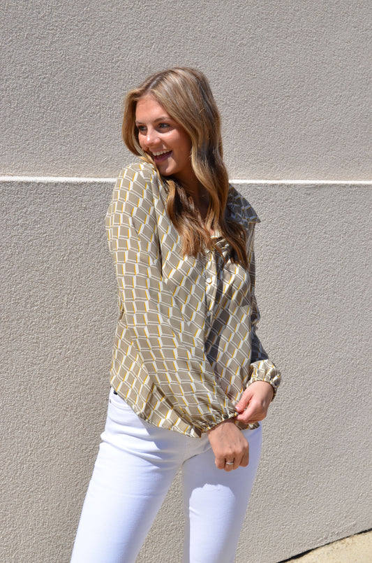 the kathryn geo blouse