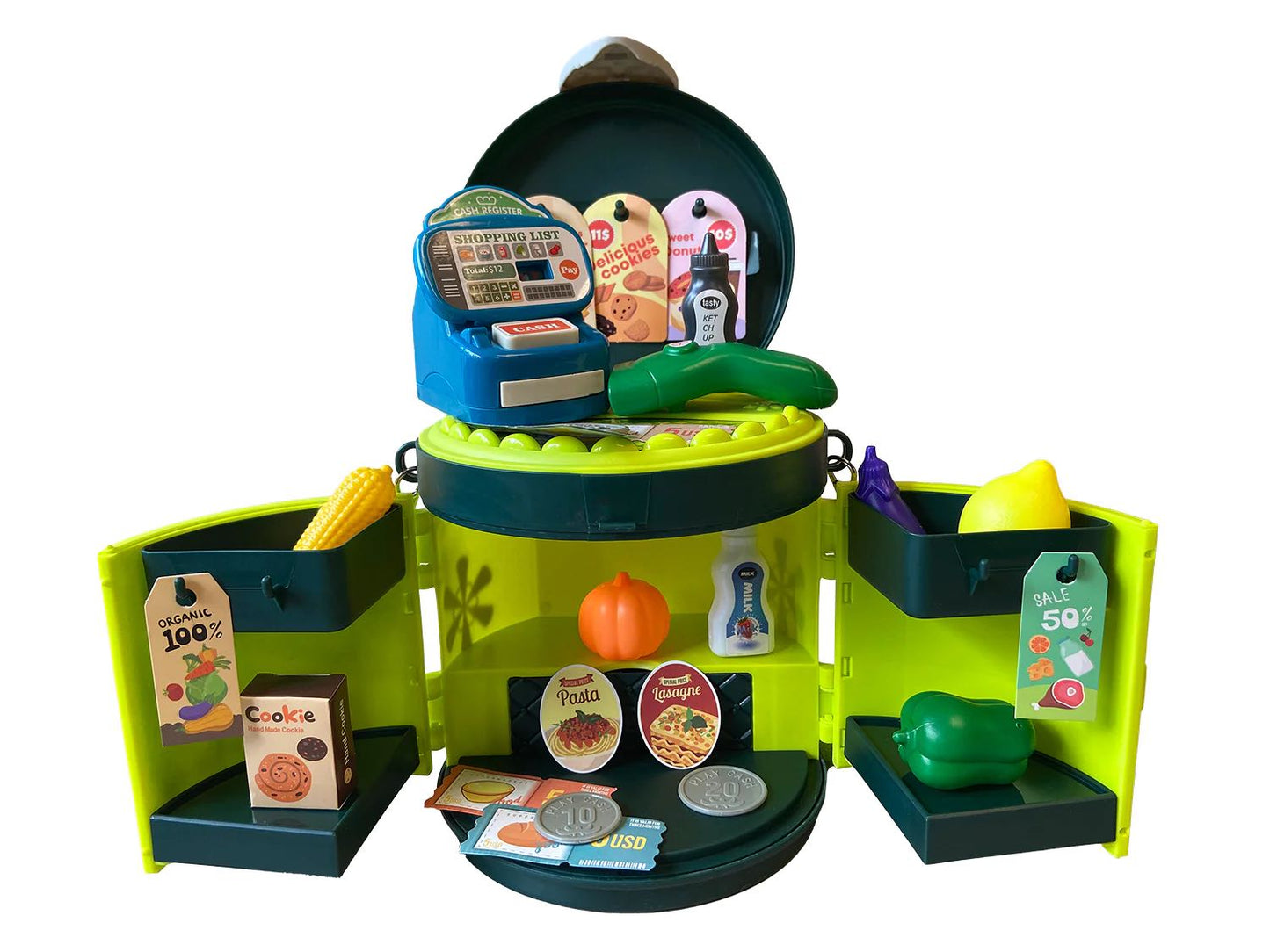 travel case shopping playset