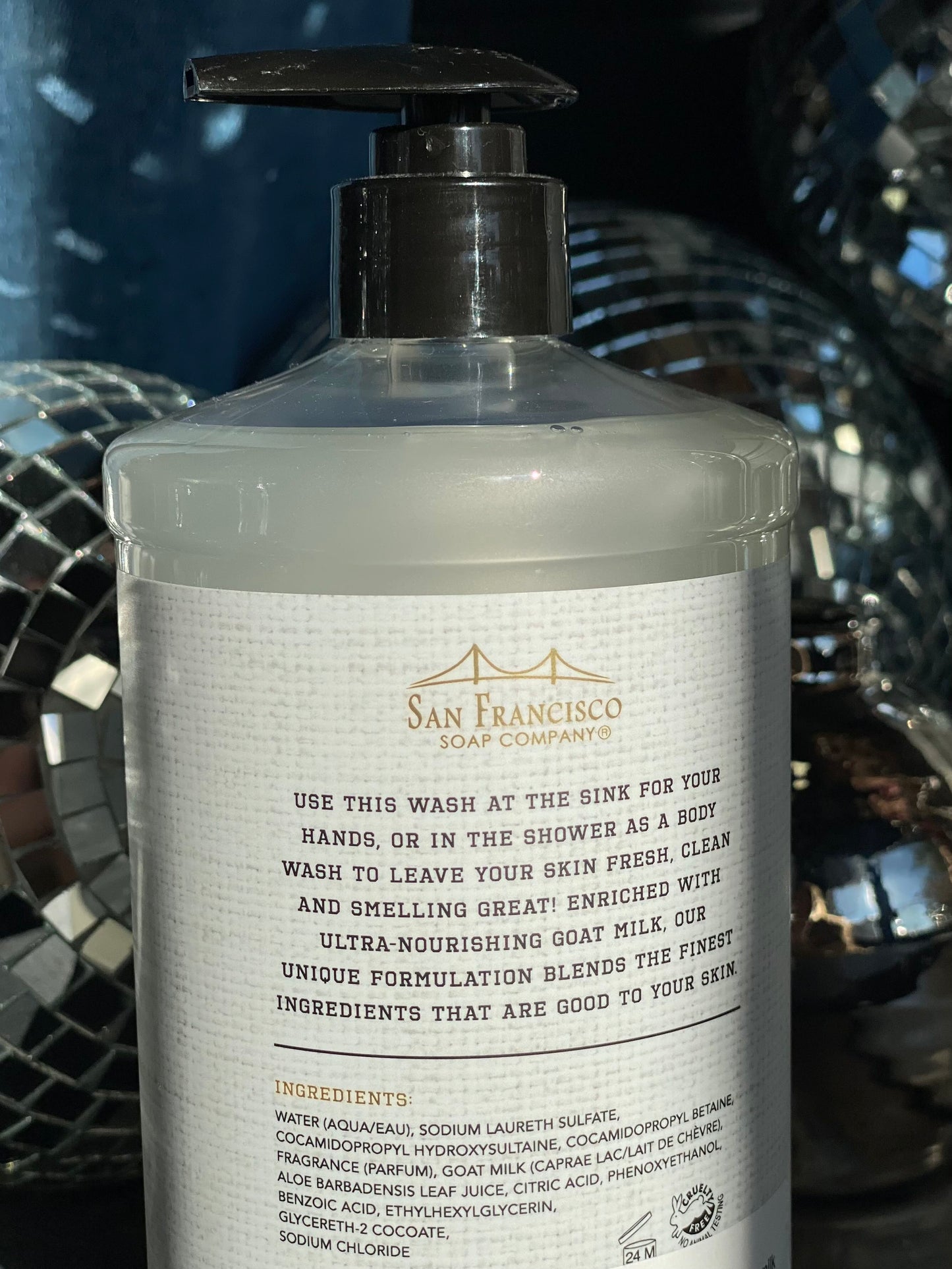 sandalwood musk goat milk liquid soap