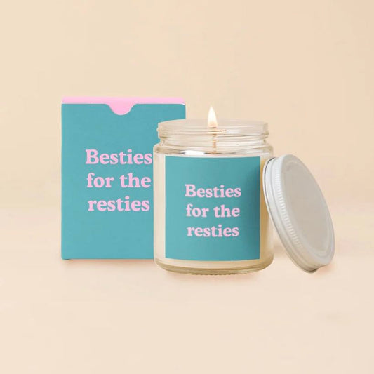 besties for the resties - candle jar with lid