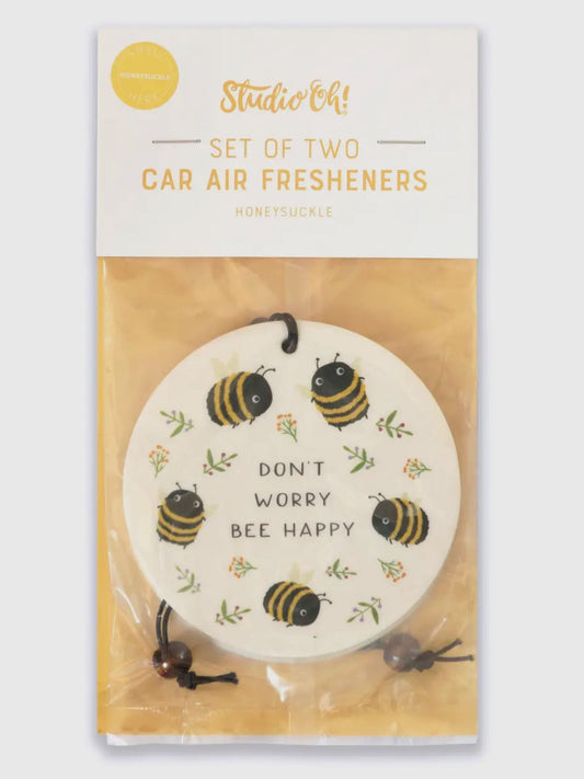 don't worry bee happy car air freshener