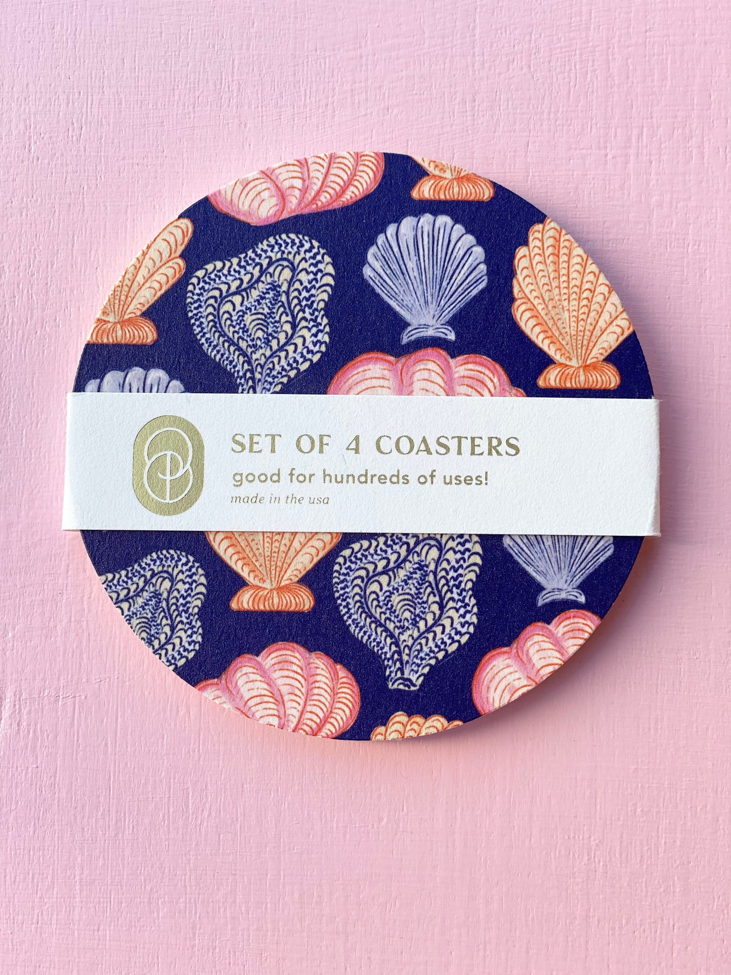 sea shells coaster - set of 4