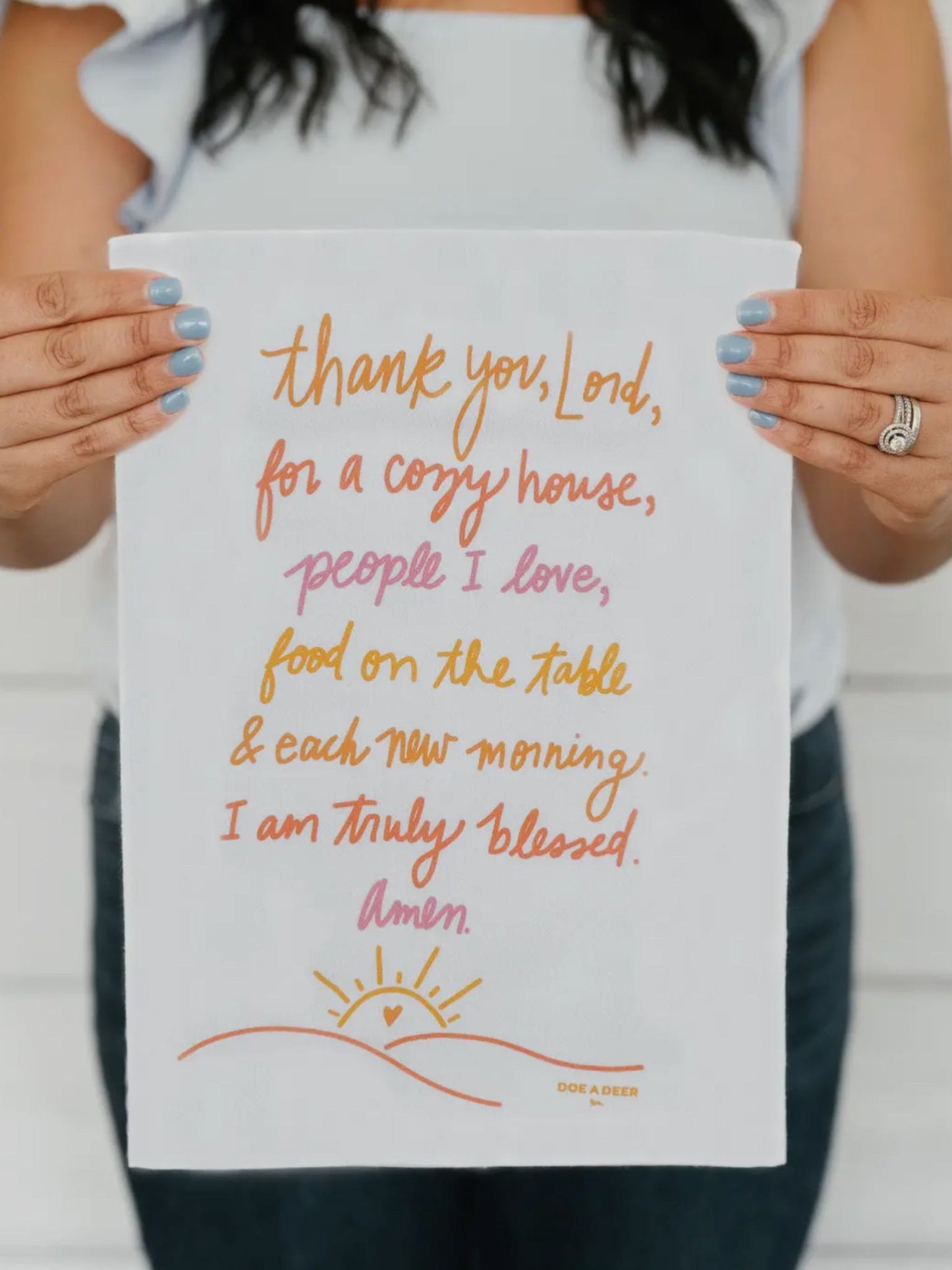 Thank you Lord flour sack towel