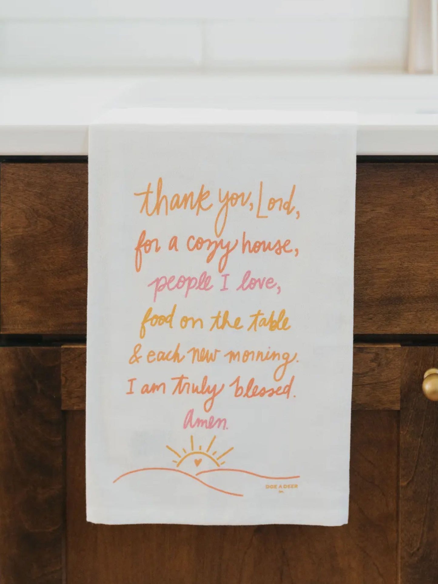 Thank you Lord flour sack towel