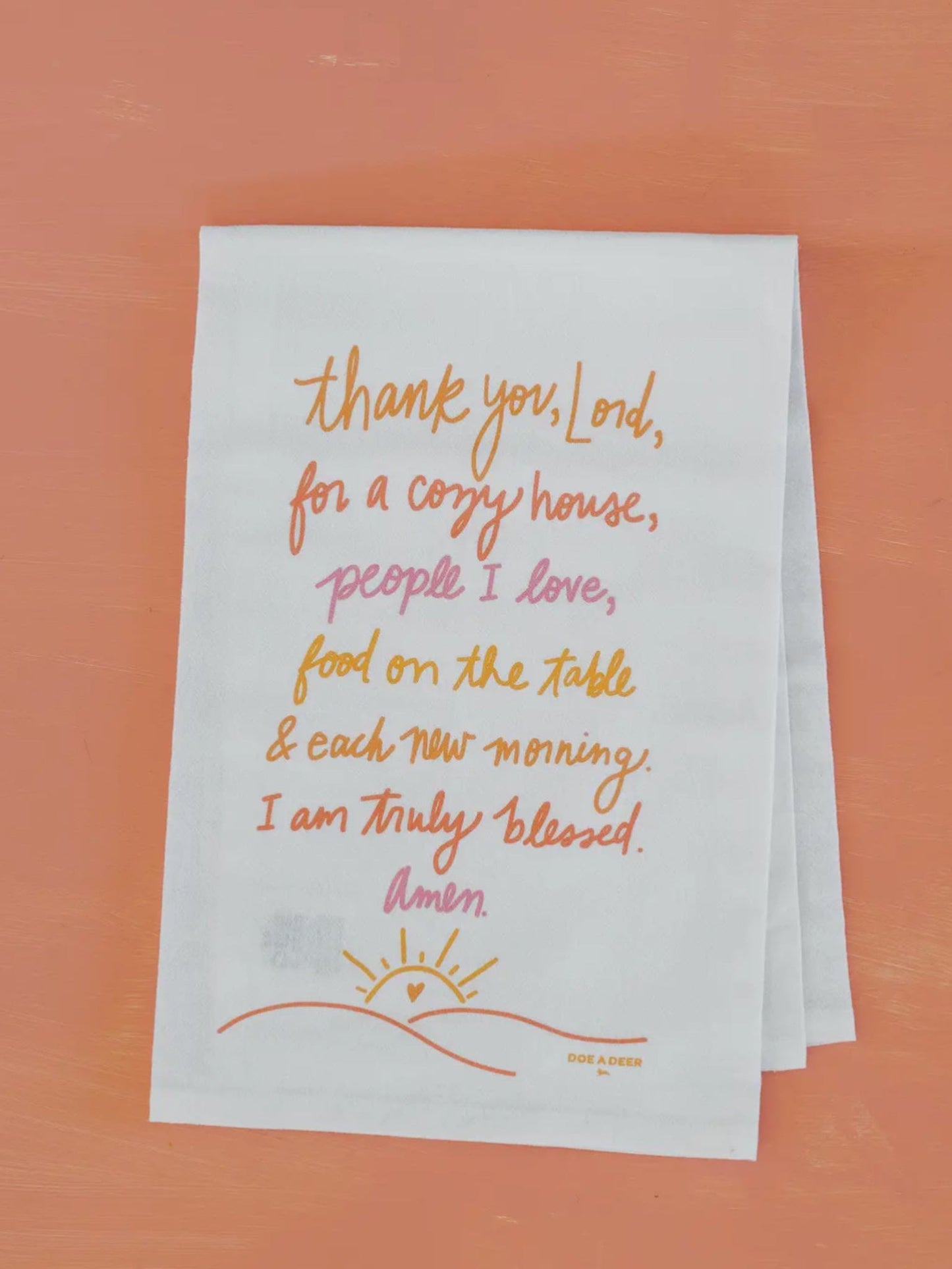 Thank you Lord flour sack towel