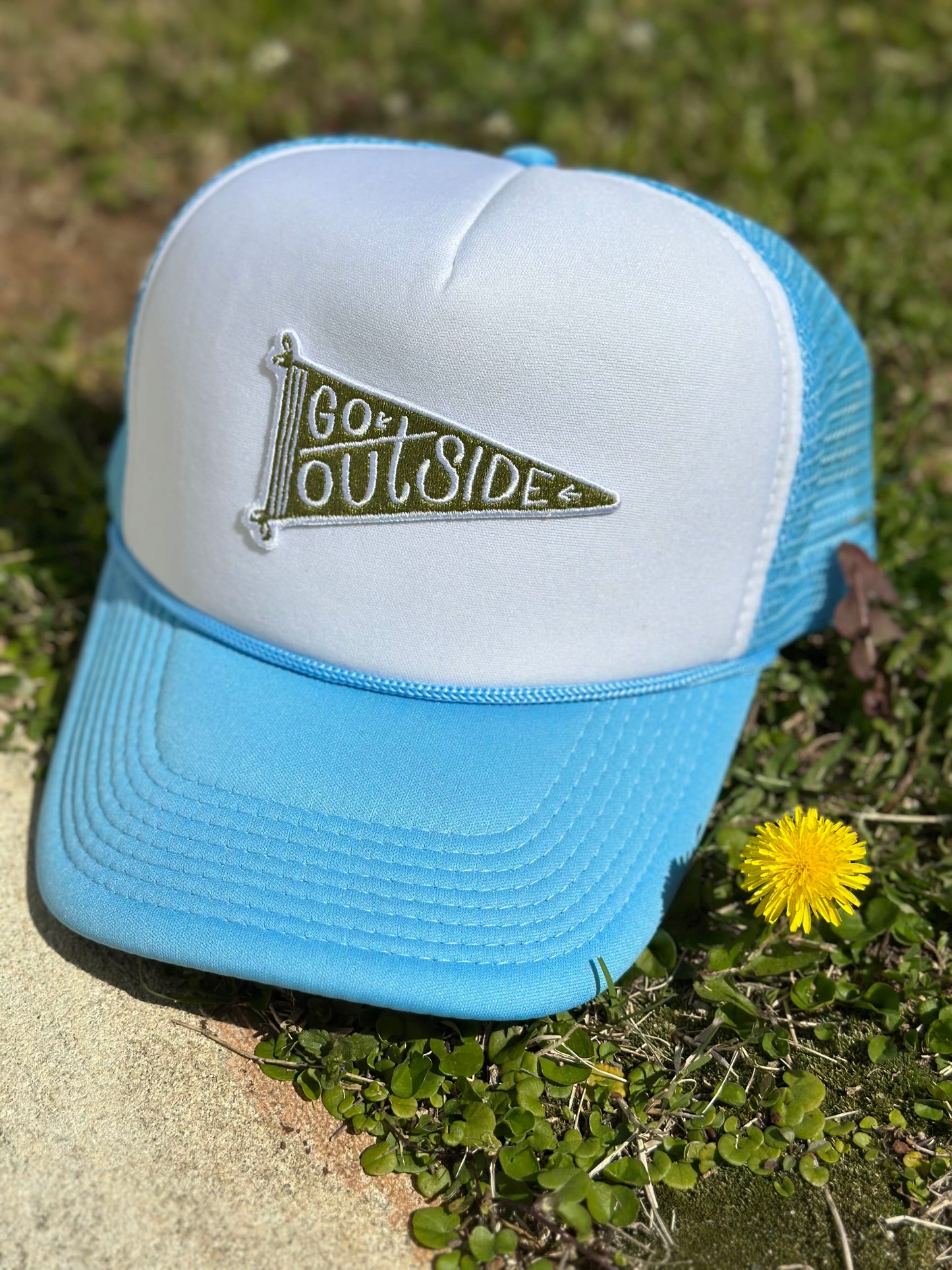 go outside trucker hat