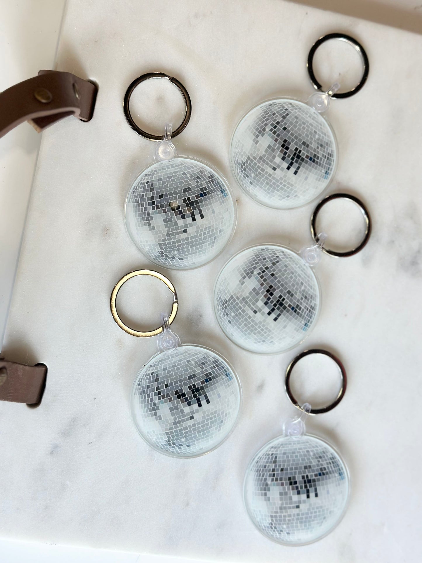 disco acrylic keychain