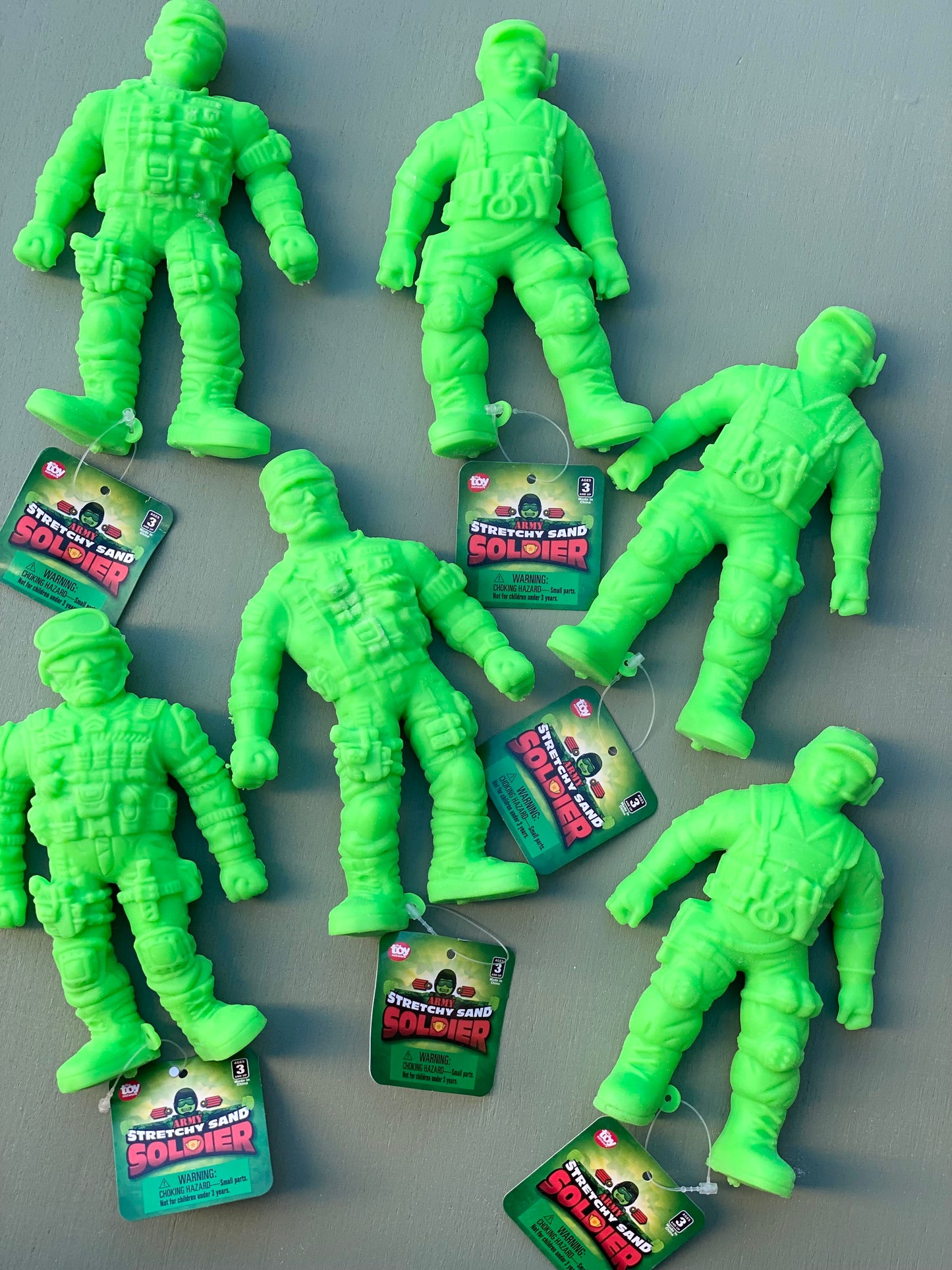stretchy sand toy soldier