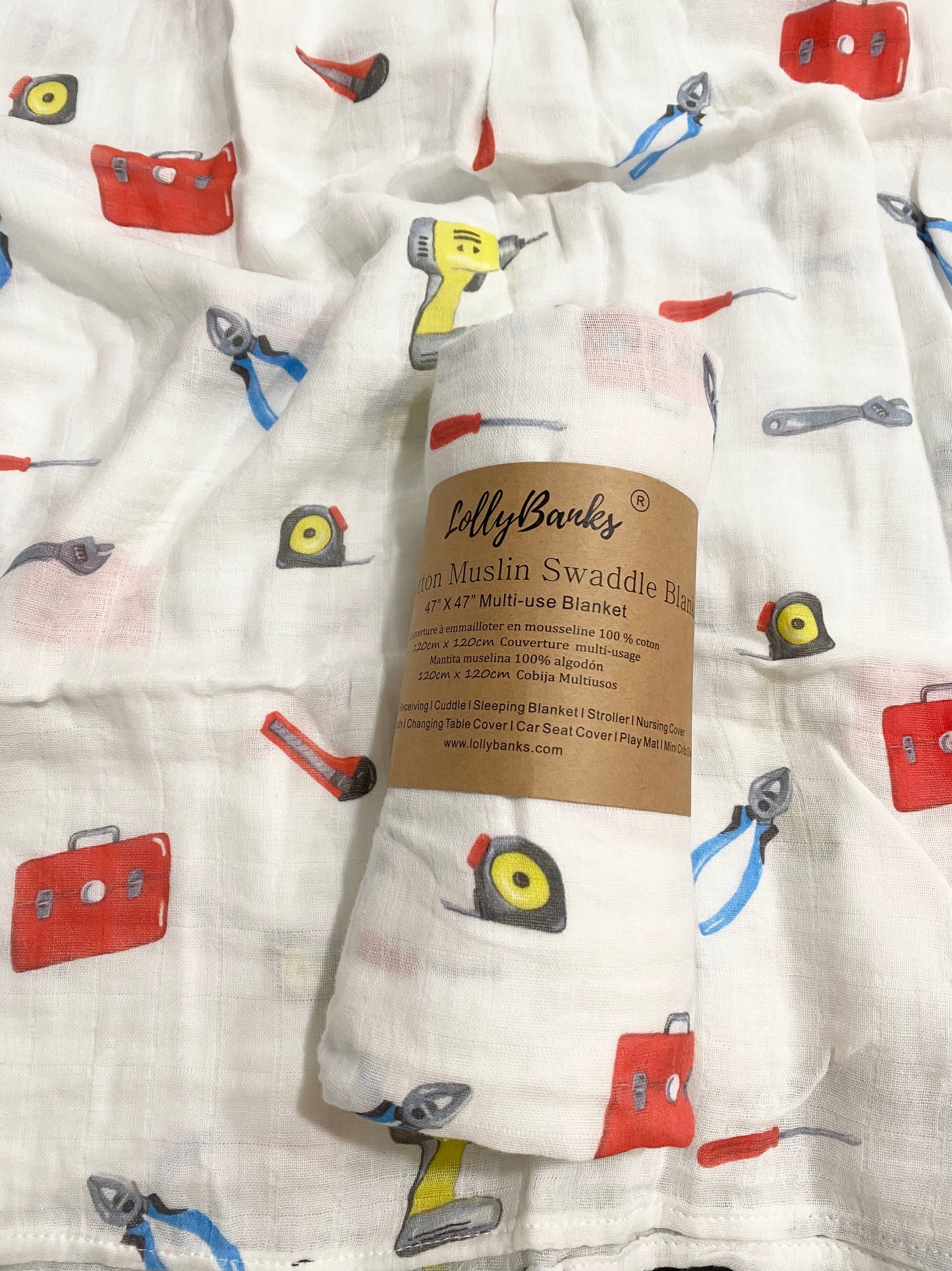 toolbox baby swaddle blanket