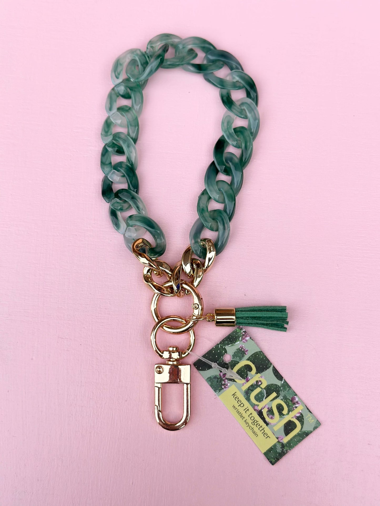 keep it together wristlet keychain
