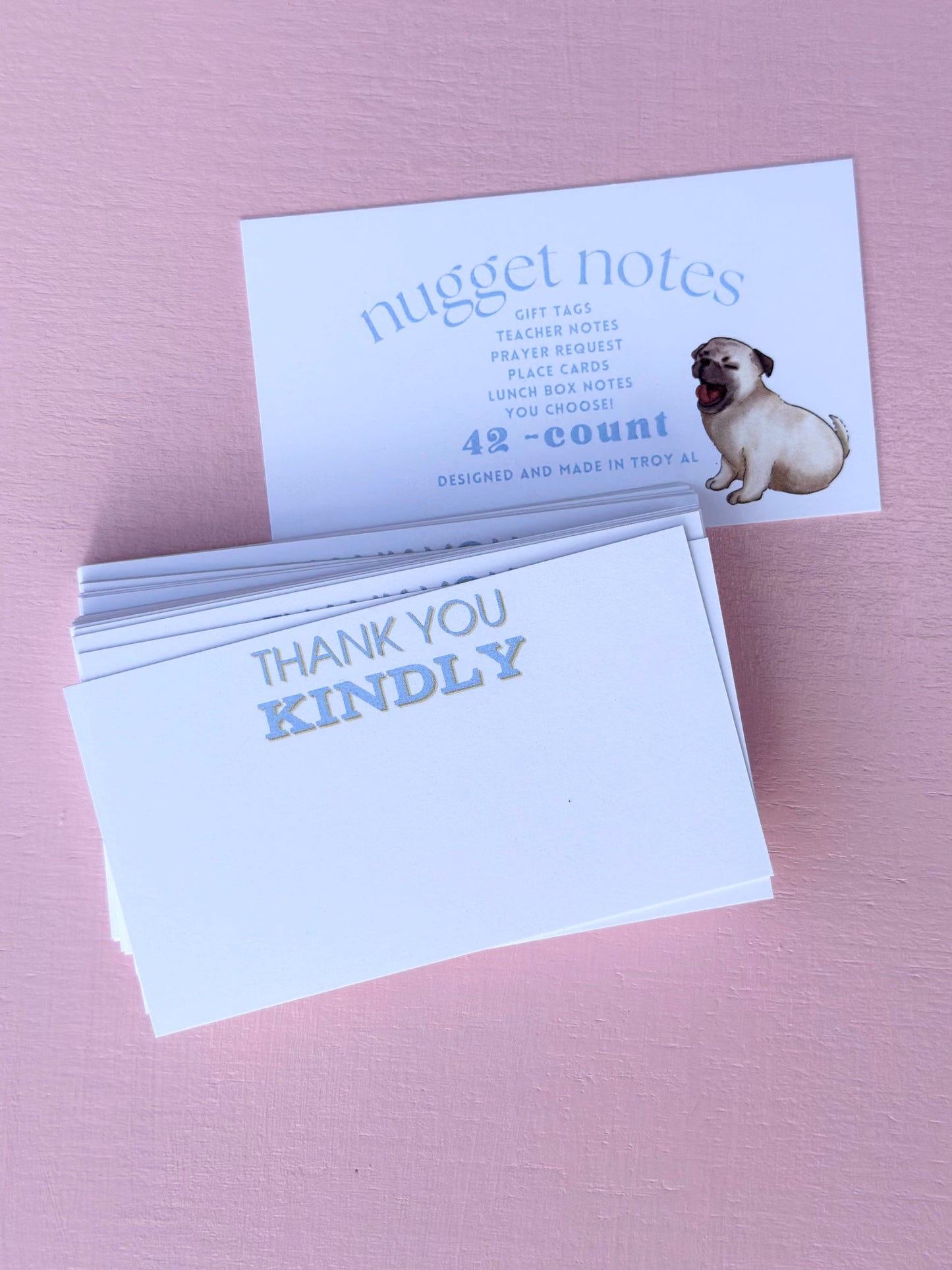 nugget notes - thank you kindly