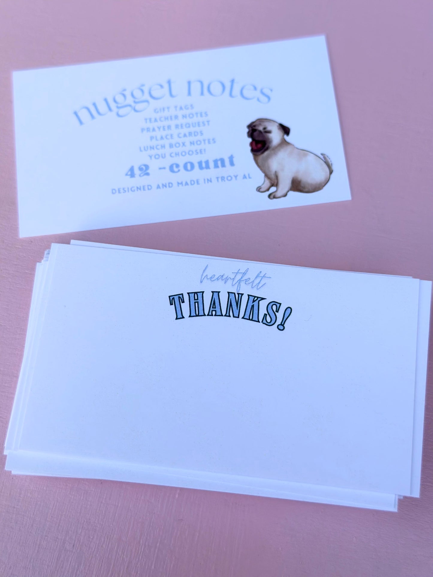 nugget notes - heartfelt thanks