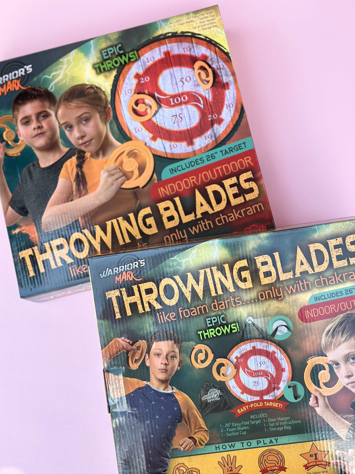 warriors mark indoor/outdoor throwing blades game