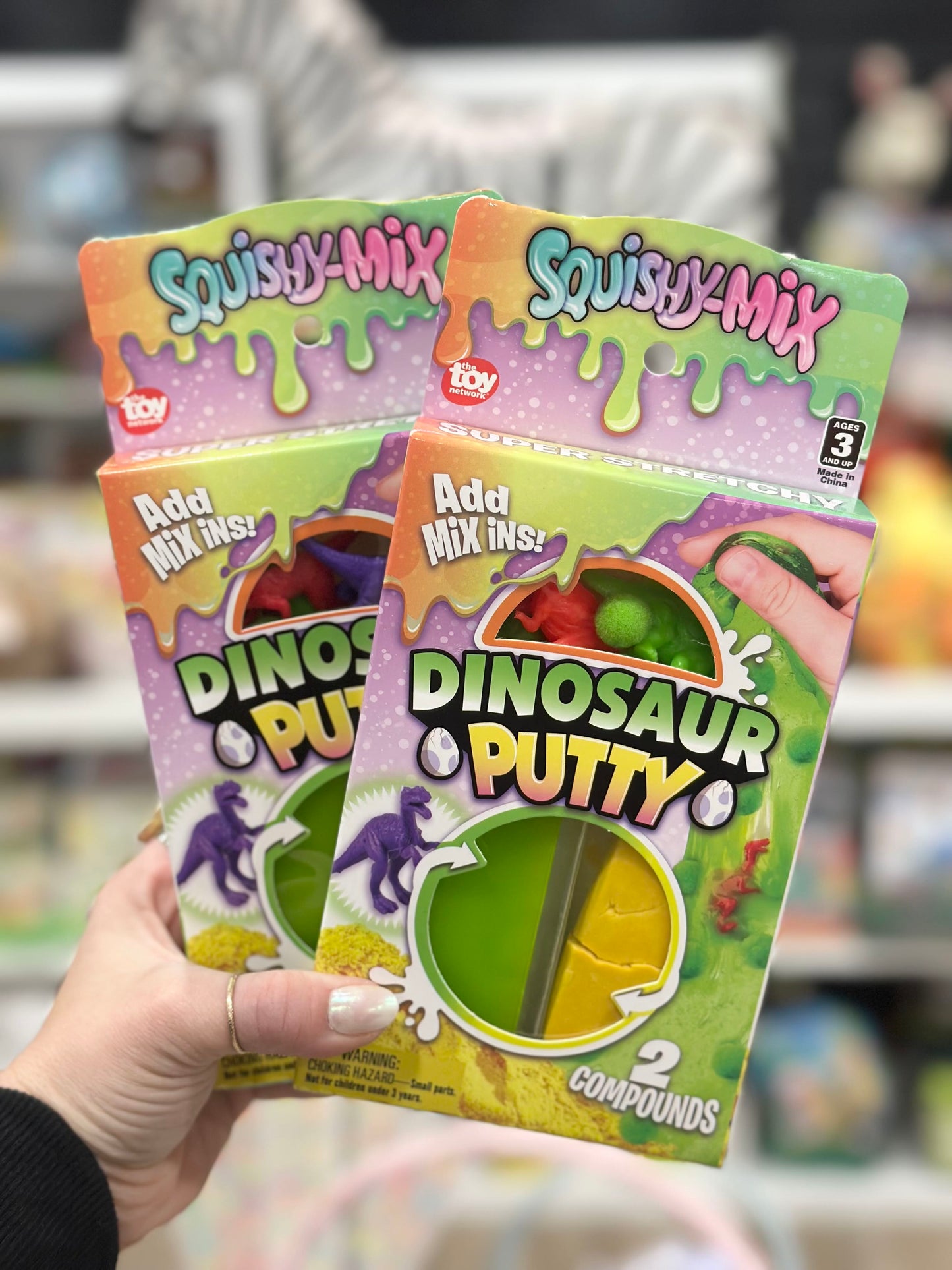 squishy mix dinosaur putty