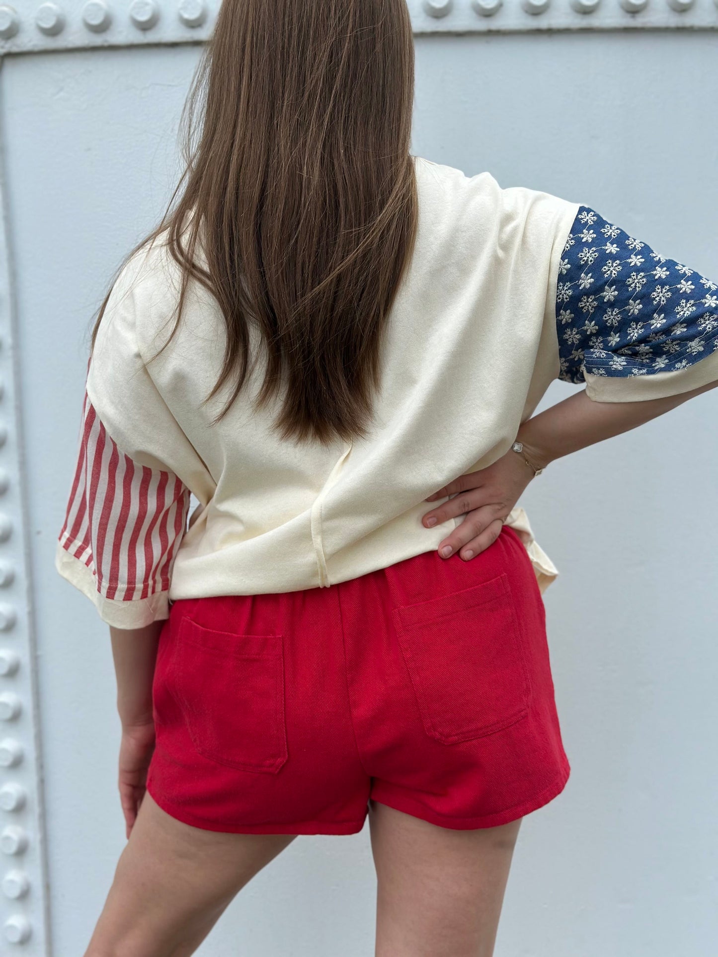red hot summer skort