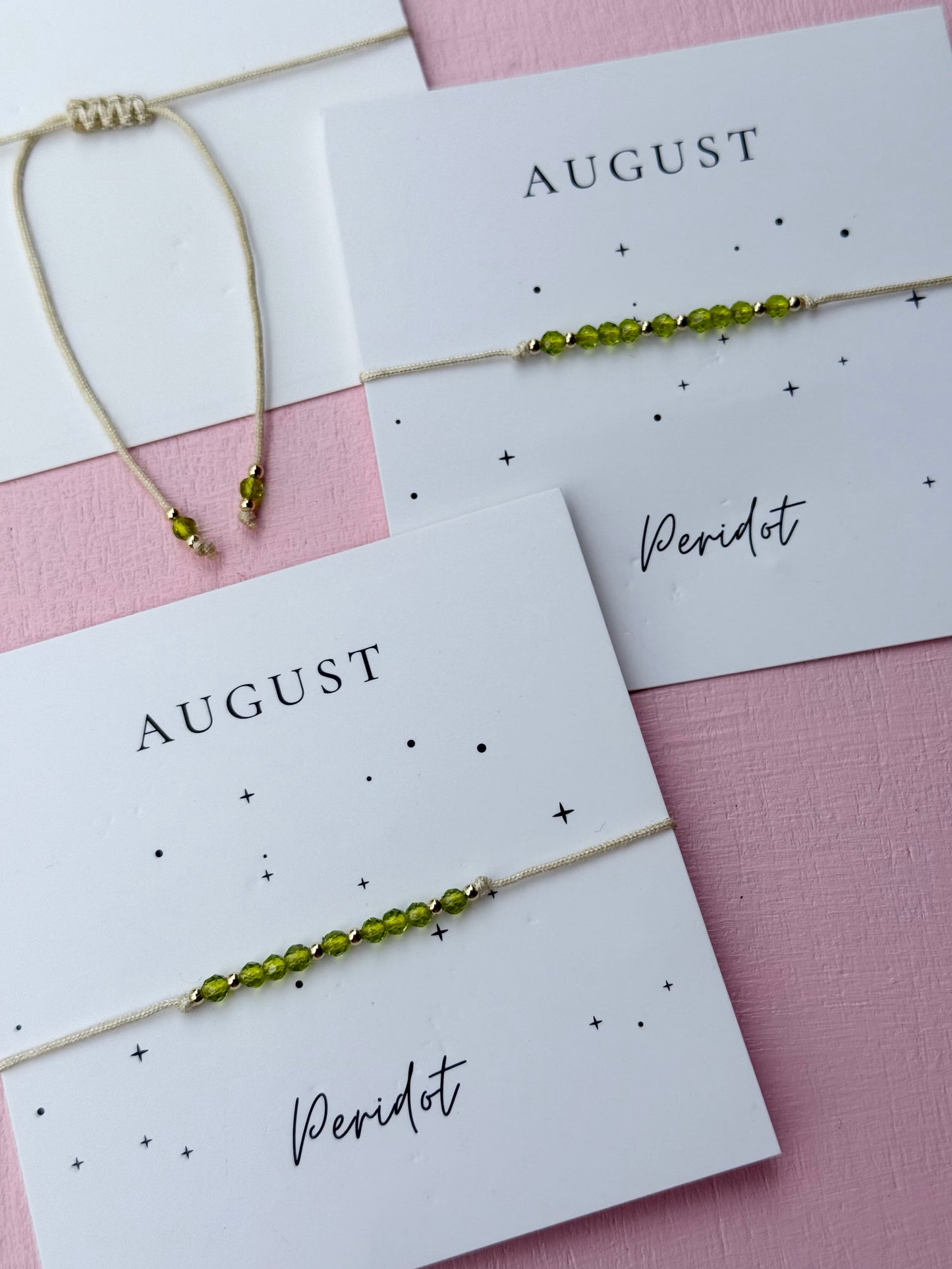 semi-precious stone beaded bracelet