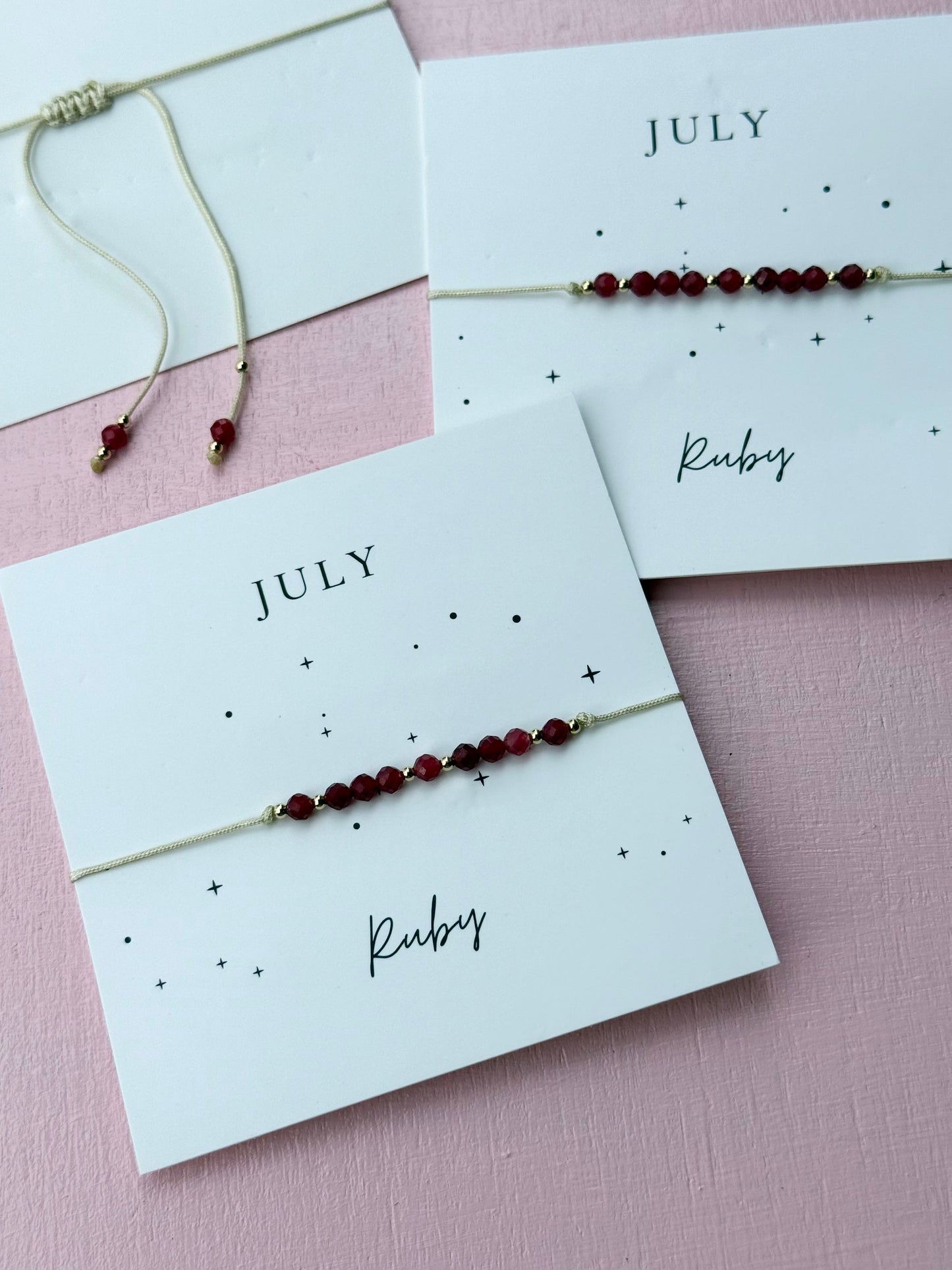 semi-precious stone beaded bracelet