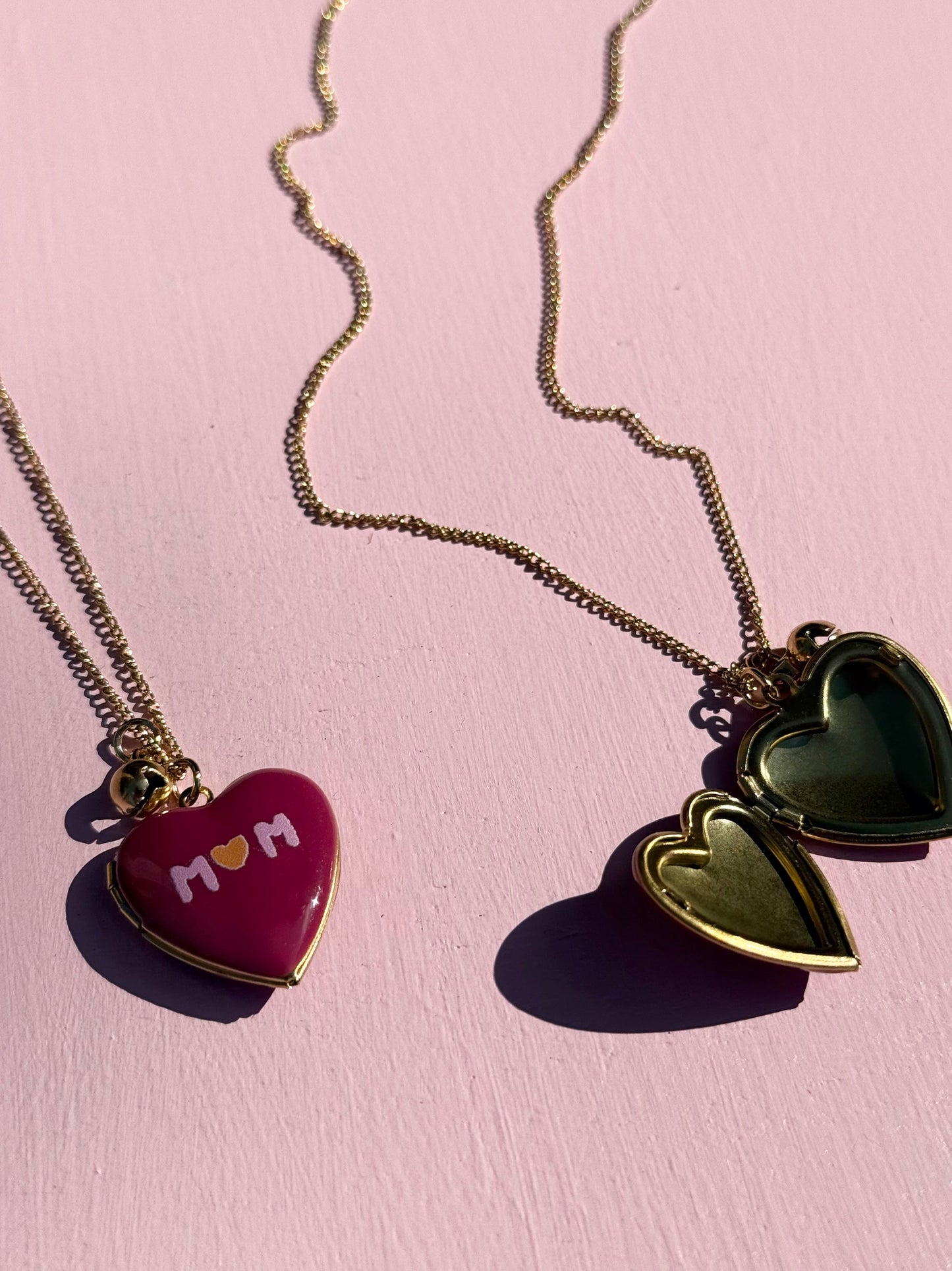 the mom bea heart shaped locket necklace