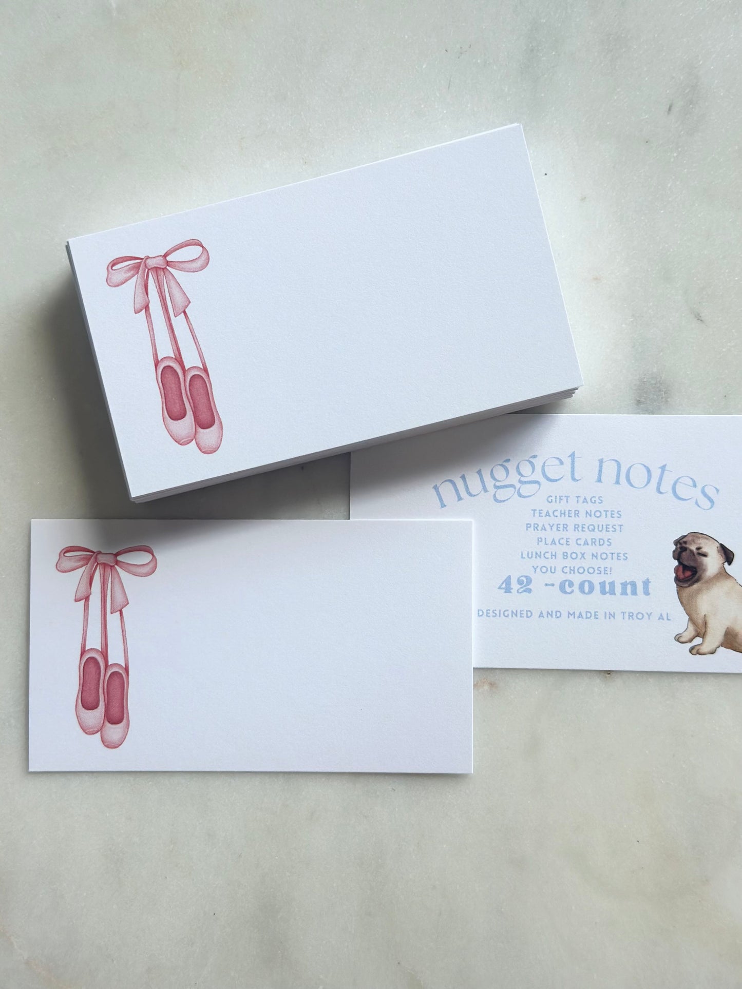 nugget notes - ballet slippers