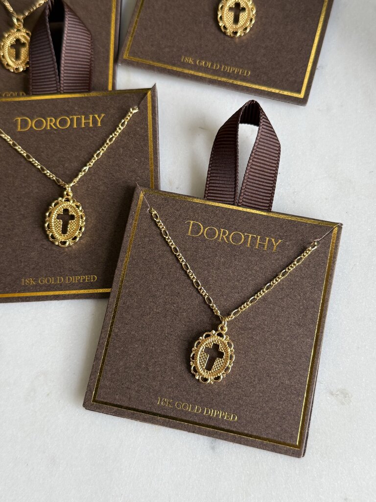 carrying your love with me cross necklace