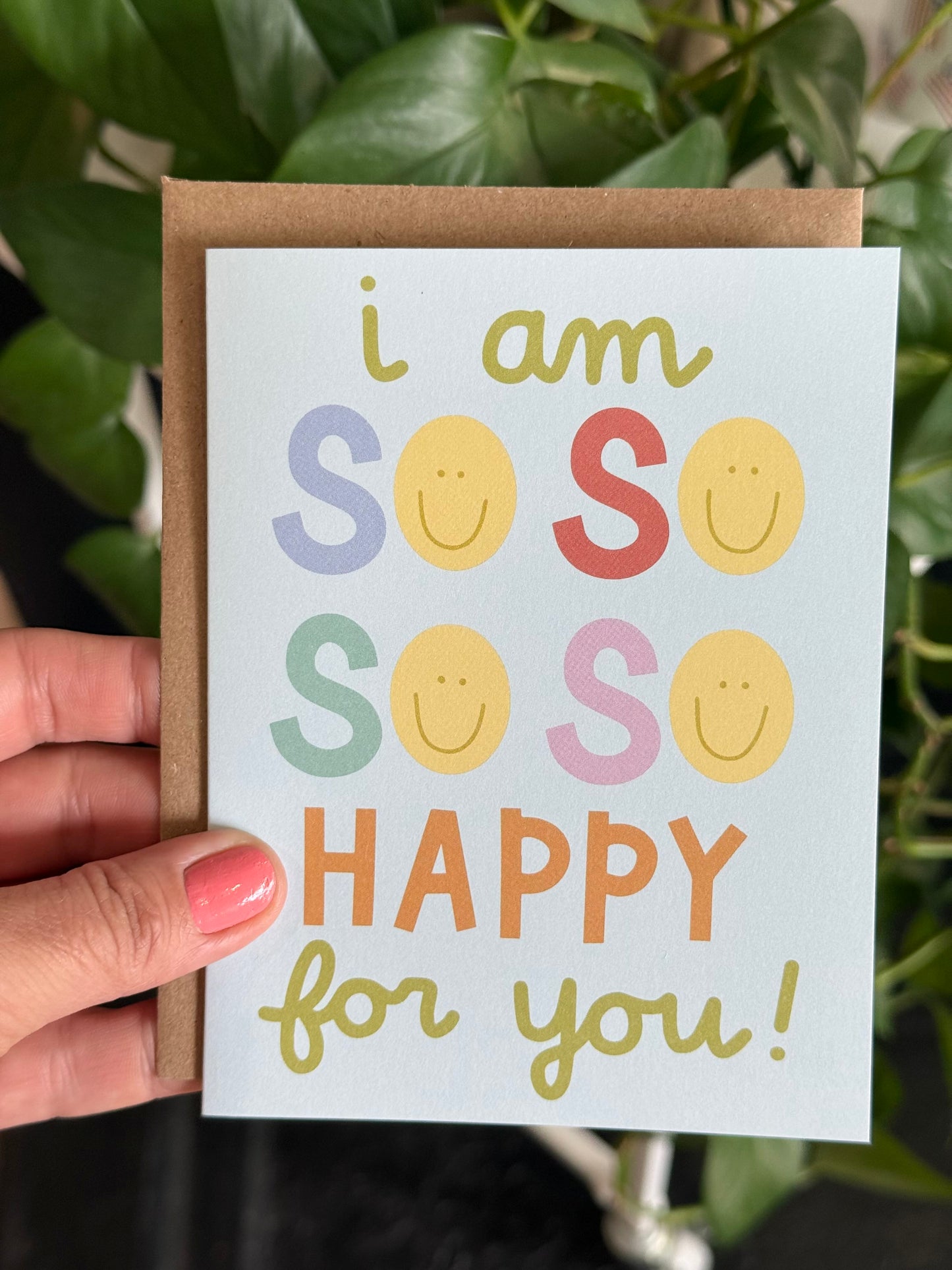 i am so so so happy for you card