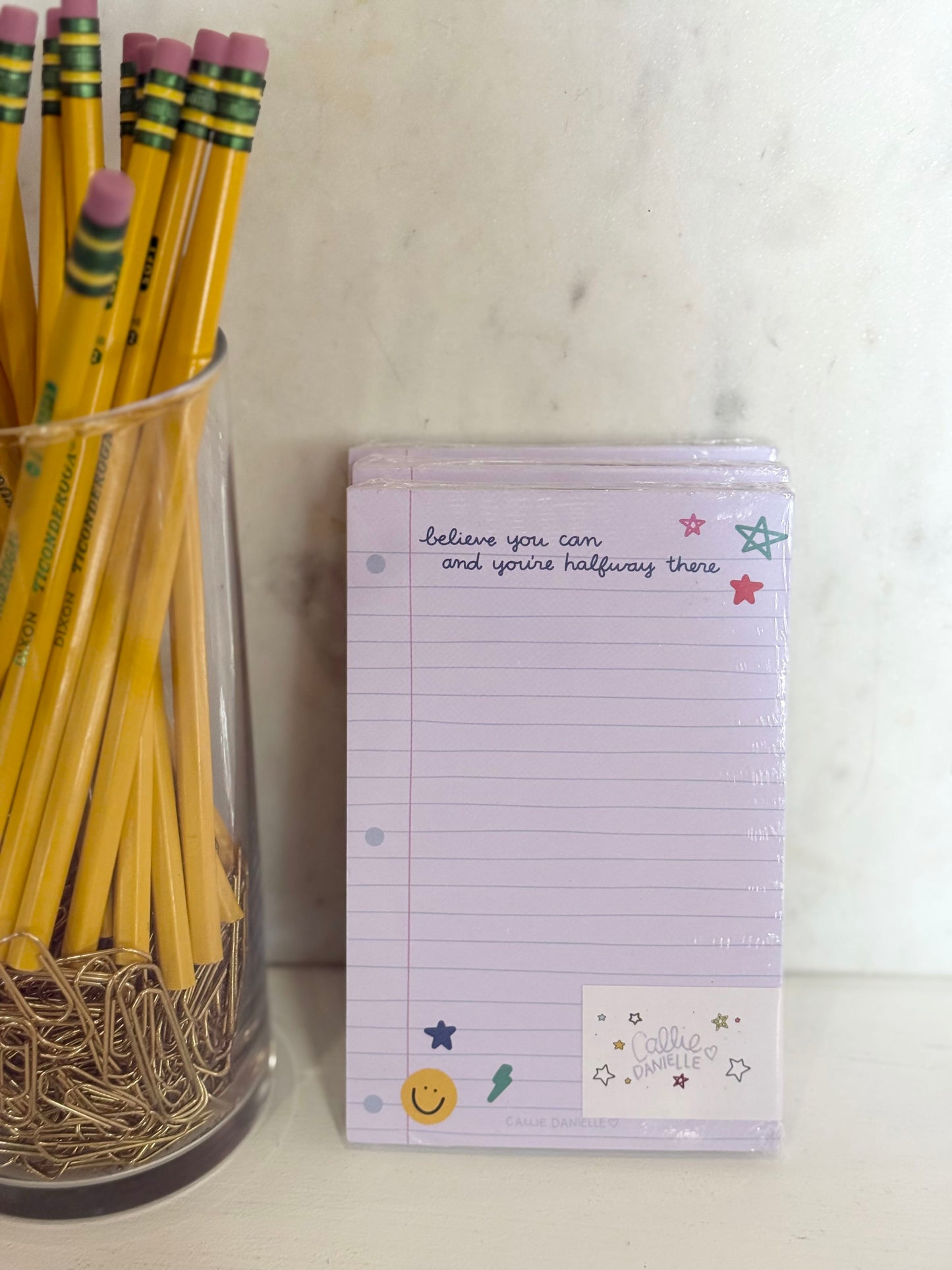 believe you can and youre halfway there notepad