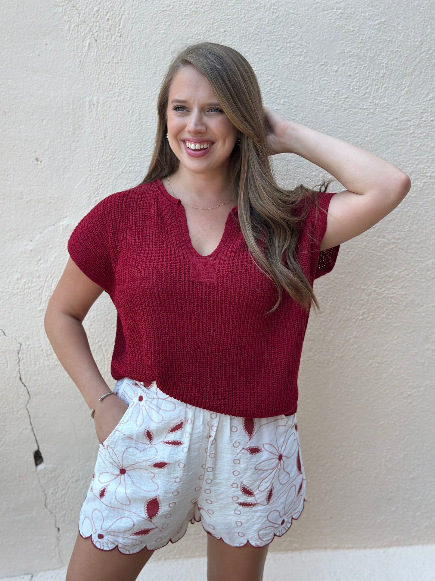 the pritchett knit pullover