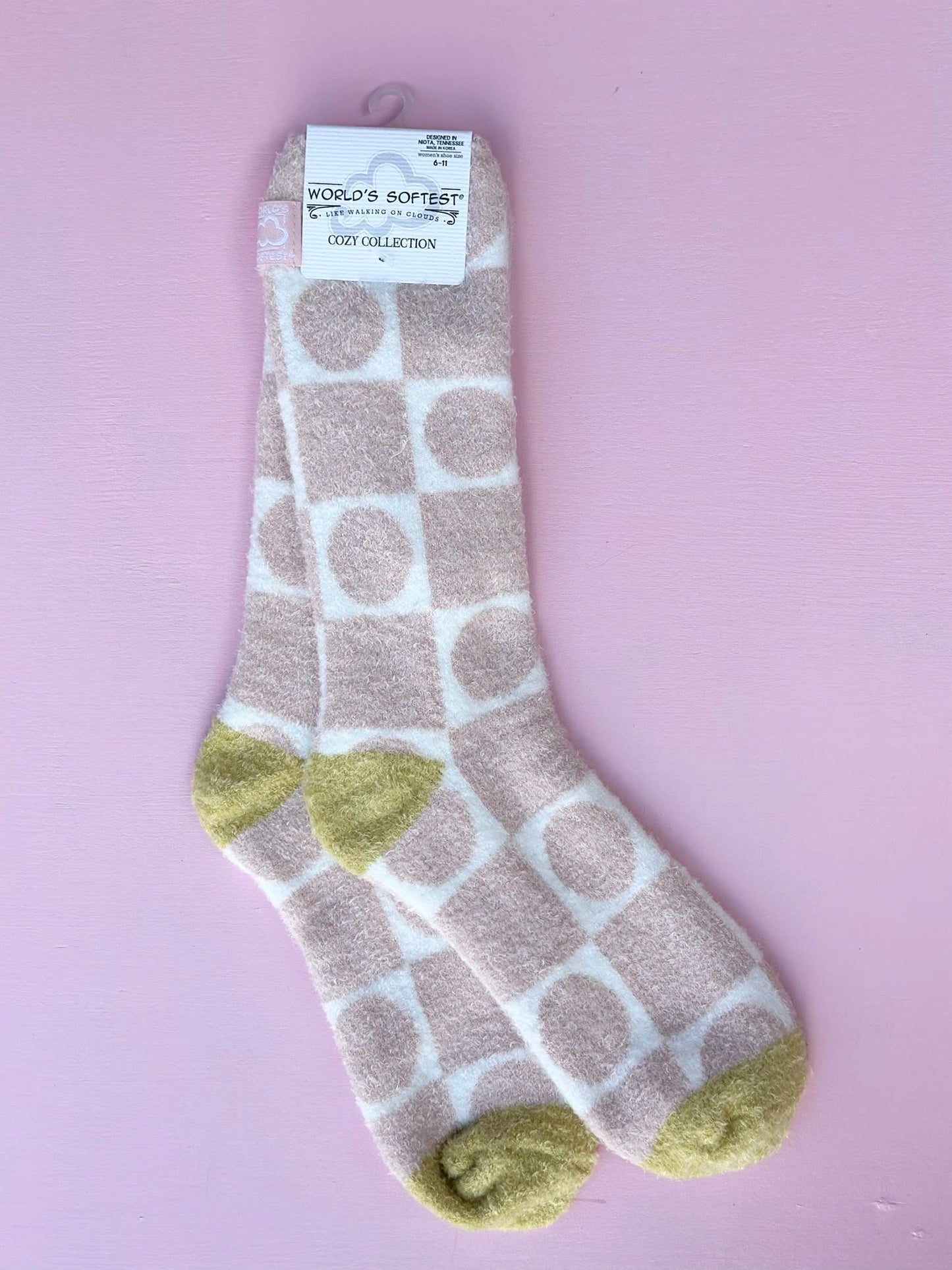 worlds softest socks - geometric rose