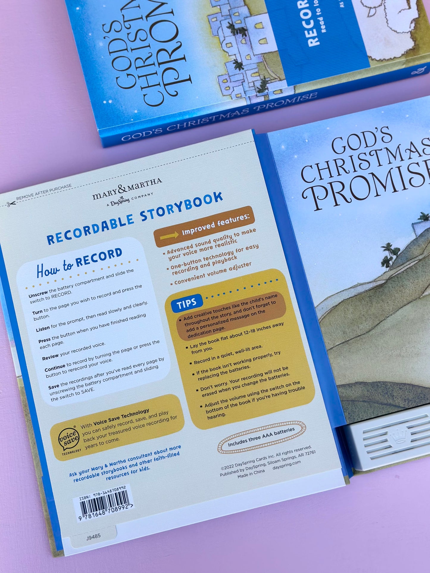 recordable story book - God's Christmas Promise