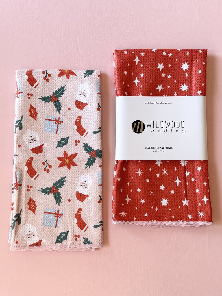 wildwood landing hand towel - santa baby