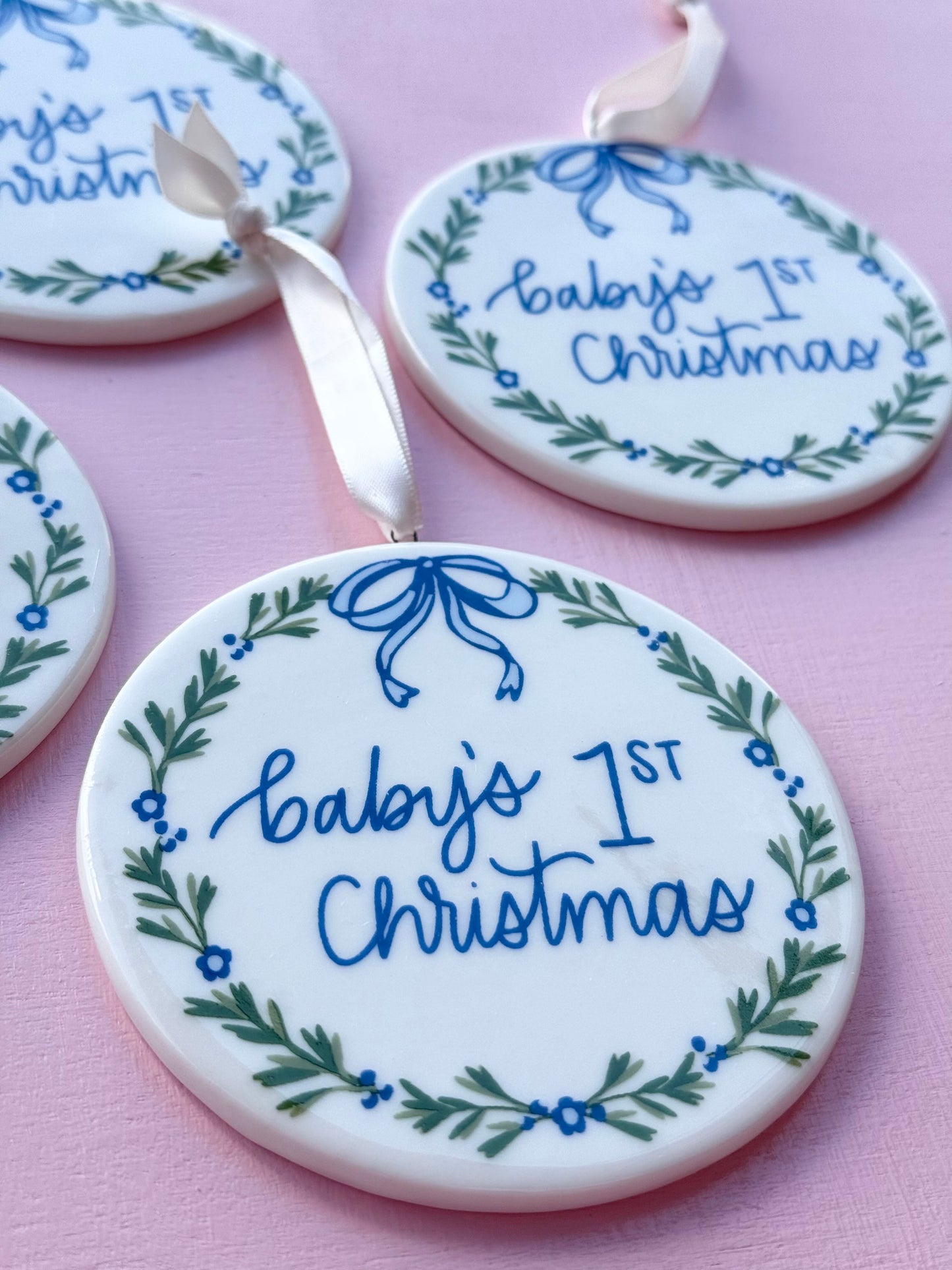 baby's first christmas ornament