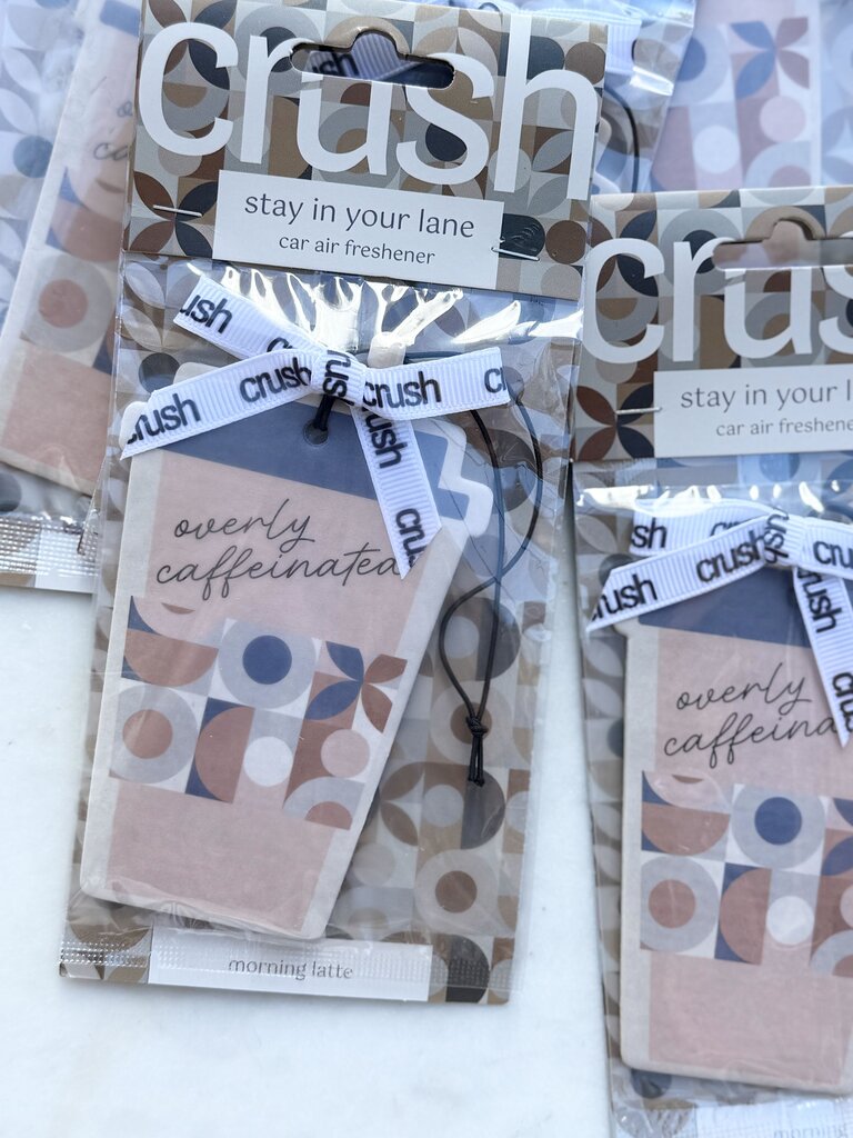 crush car air freshener - overly caffeinated