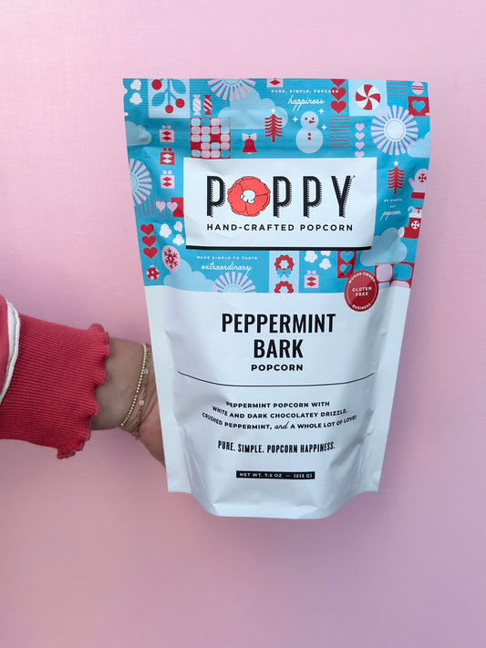 peppermint bark holiday market bag