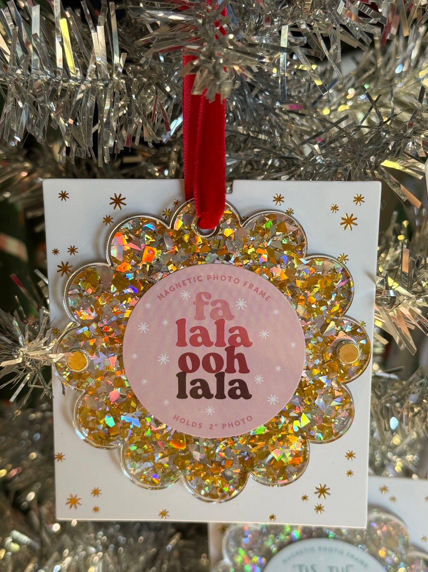 photo ornament - fa la la ohh la la