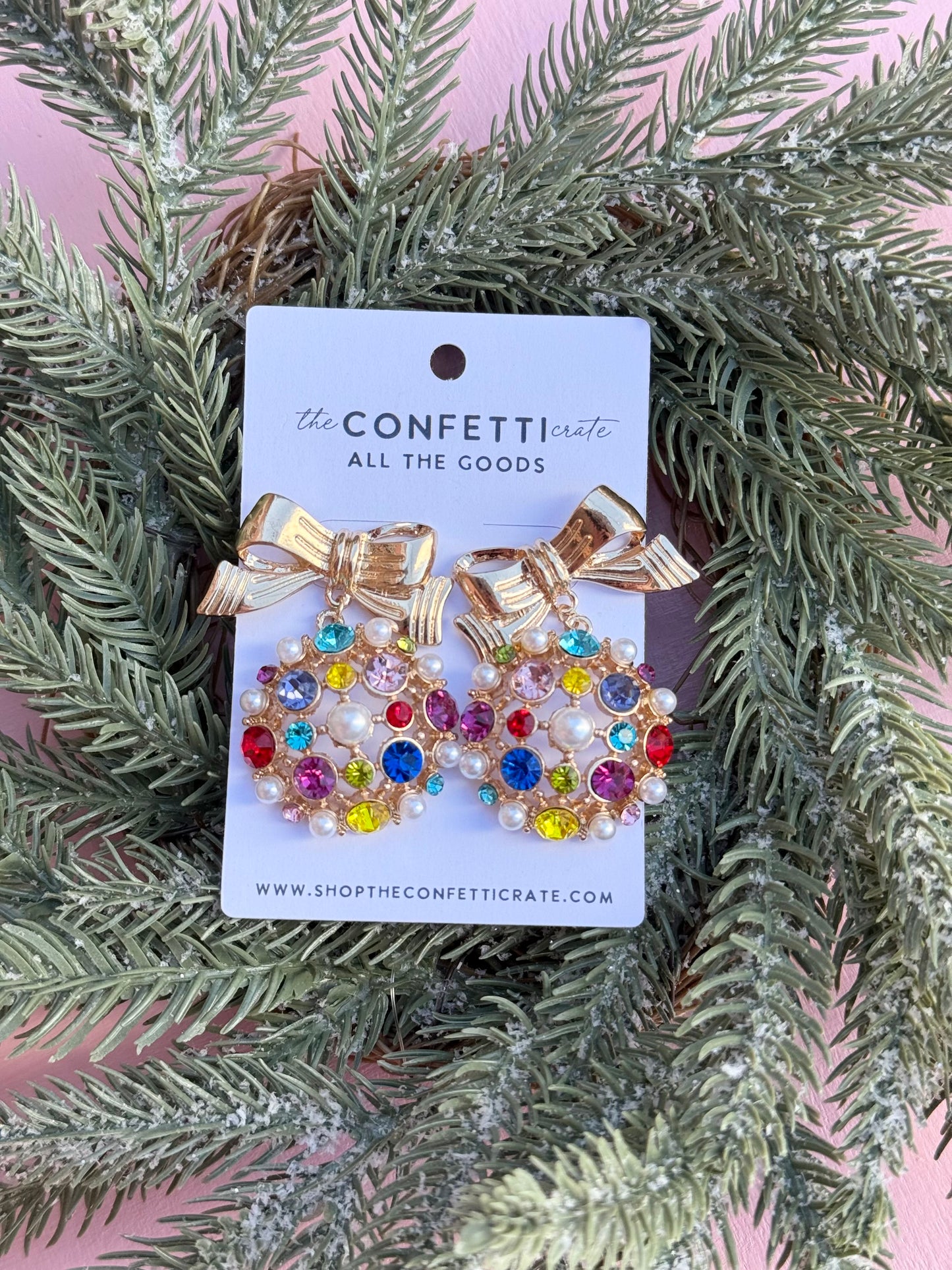 the festive girl earrings