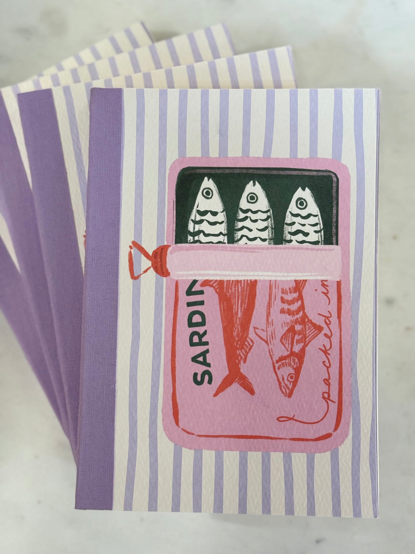 sardine snack artisan notebook