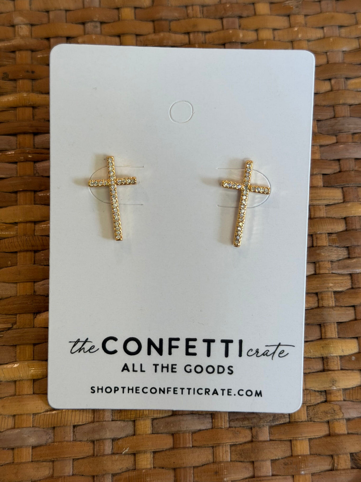 the greyson cross earrings - 18K gold filled hypoallergenic