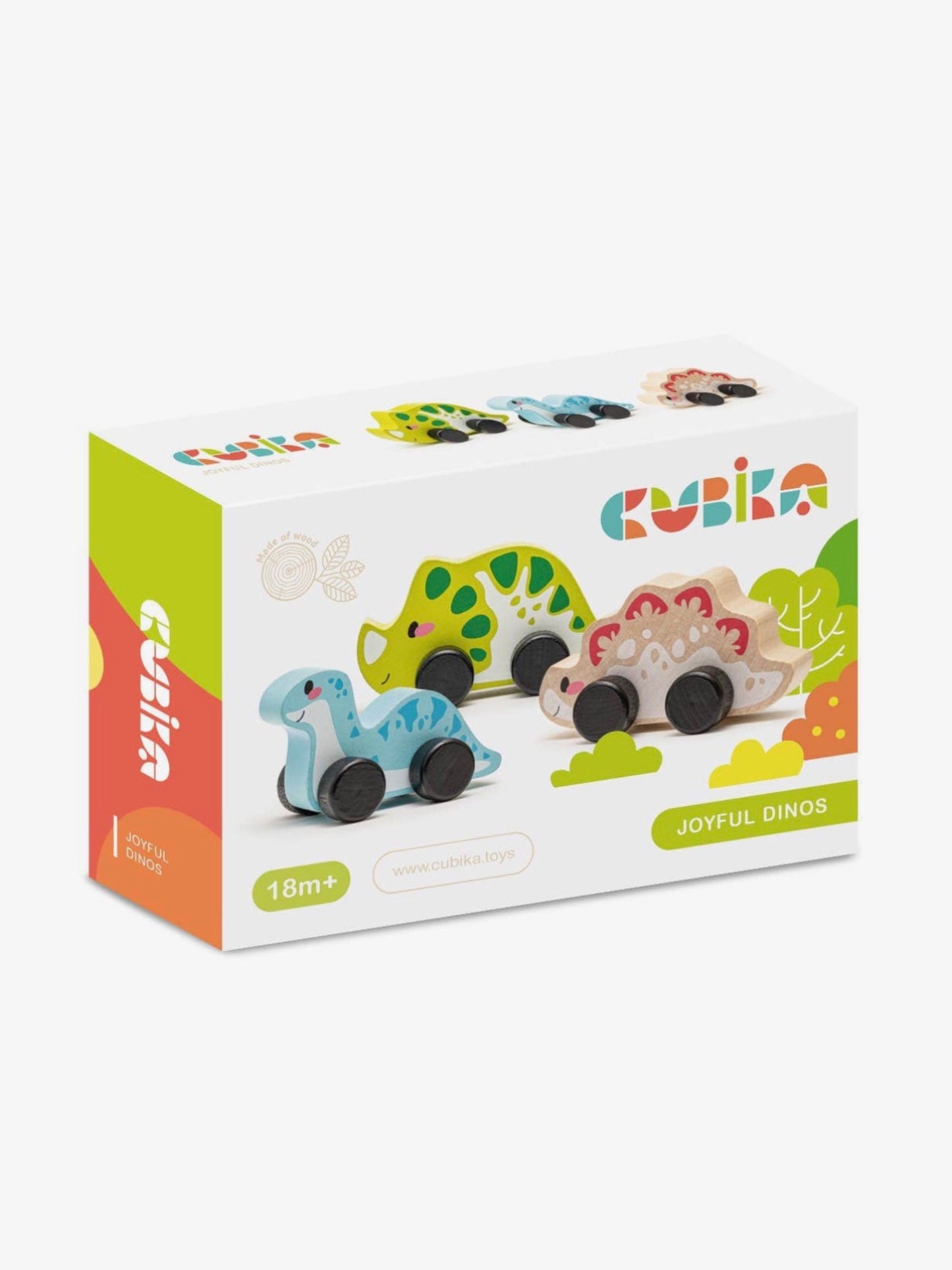 wooden toy set - joyful dinos