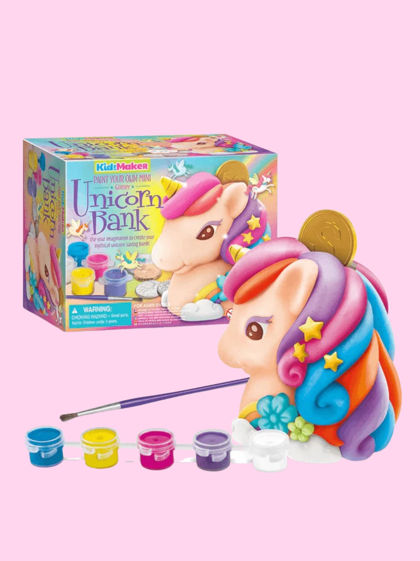 glitter unicorn bank