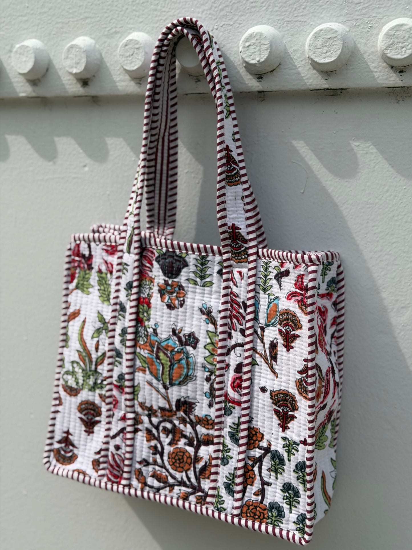 the park quilted tote