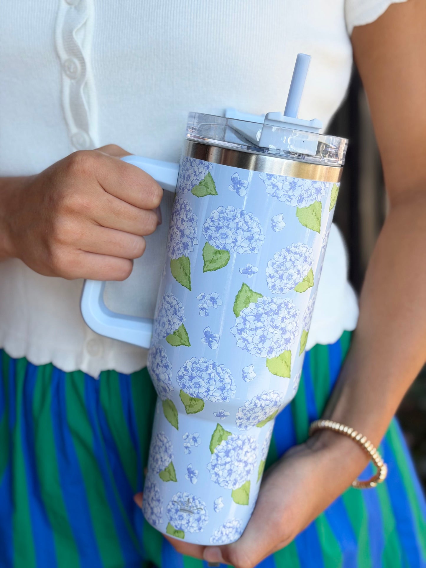 hydrangea tumbler