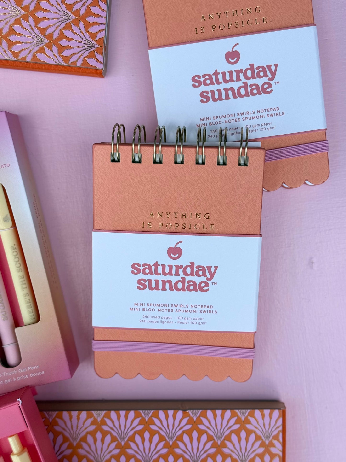 tutti-frutti mini spumoni swirls notepad