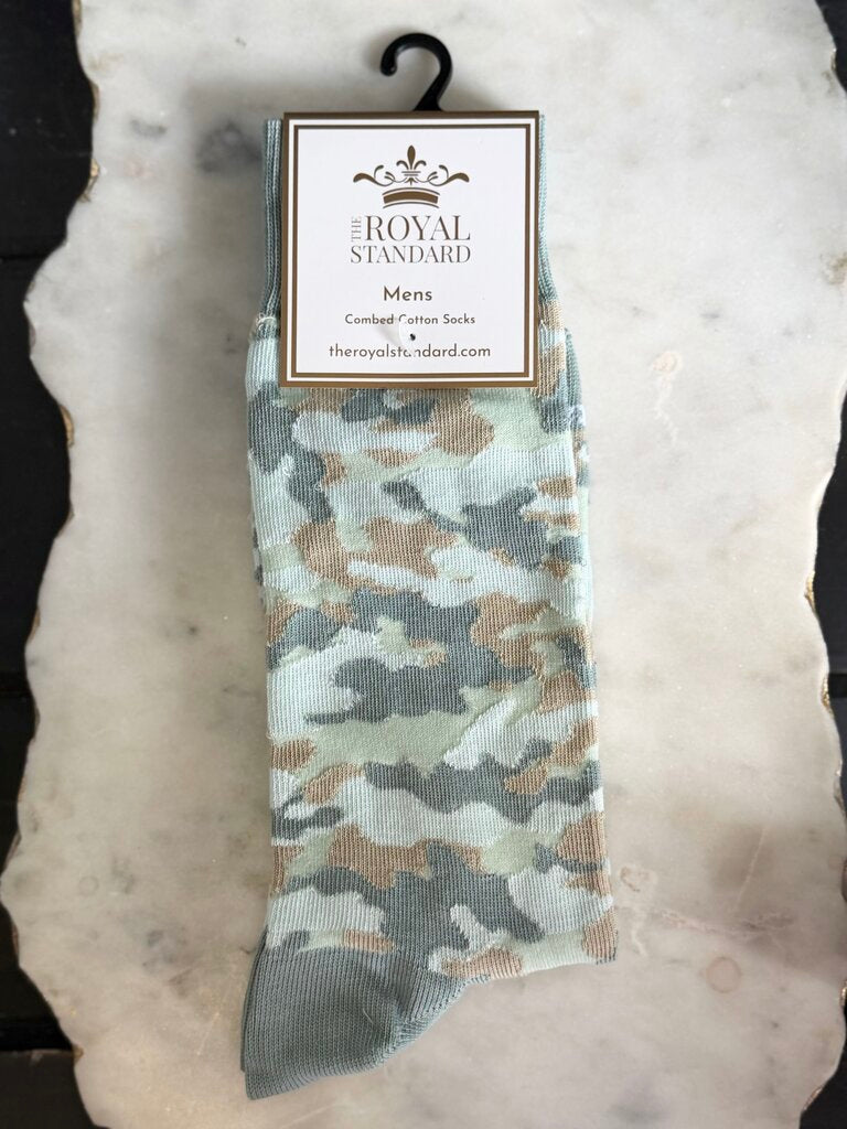 men's camo socks