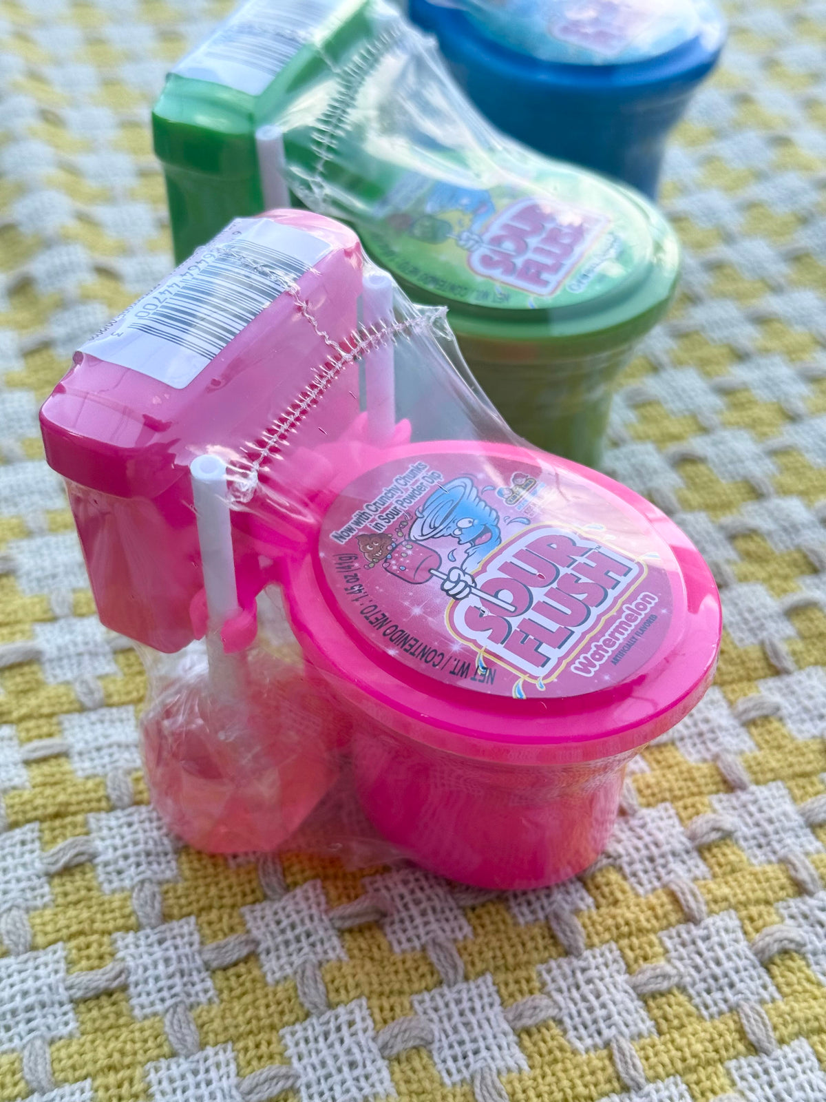 sour flush powder candy