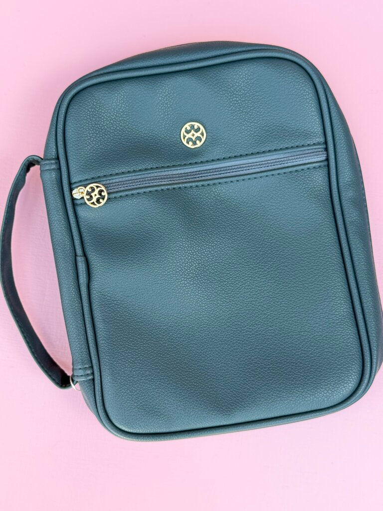 bible cover - dark green