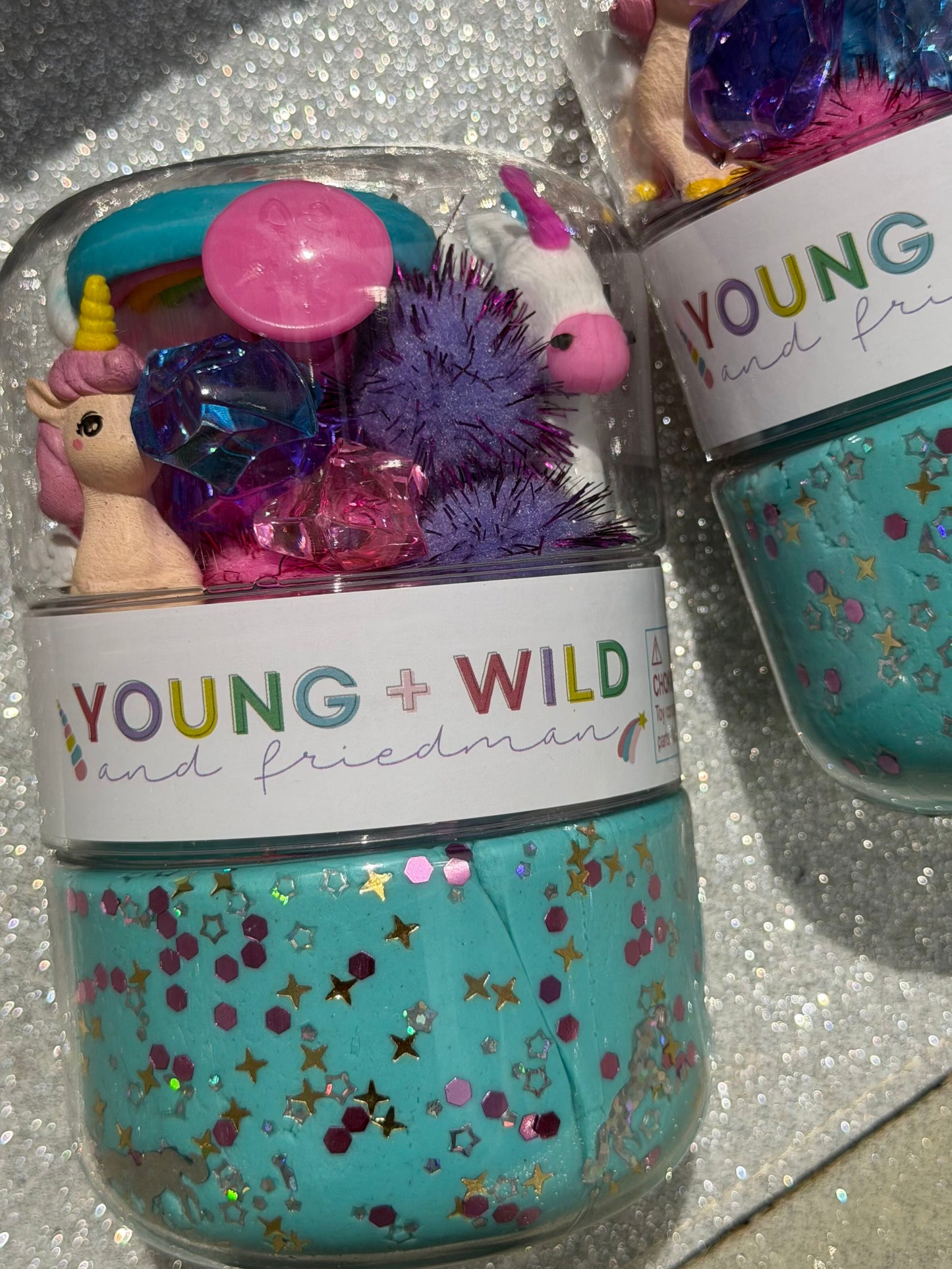grab and go jar - unicorn
