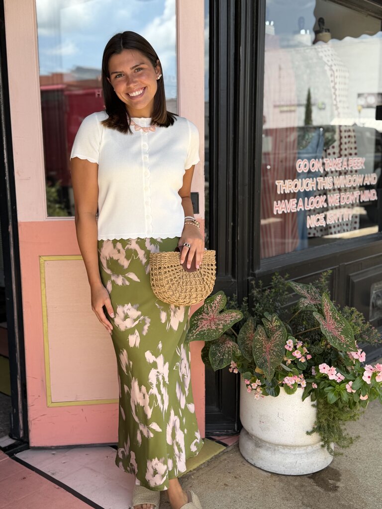 the emerald isle midi skirt