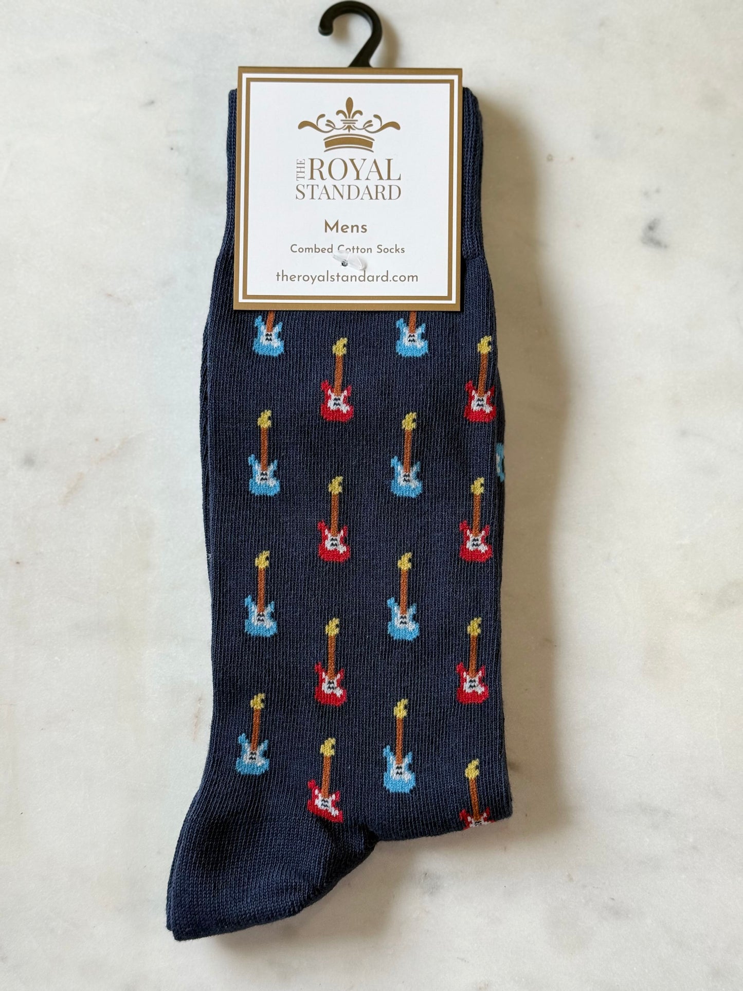 men's socks - guitars