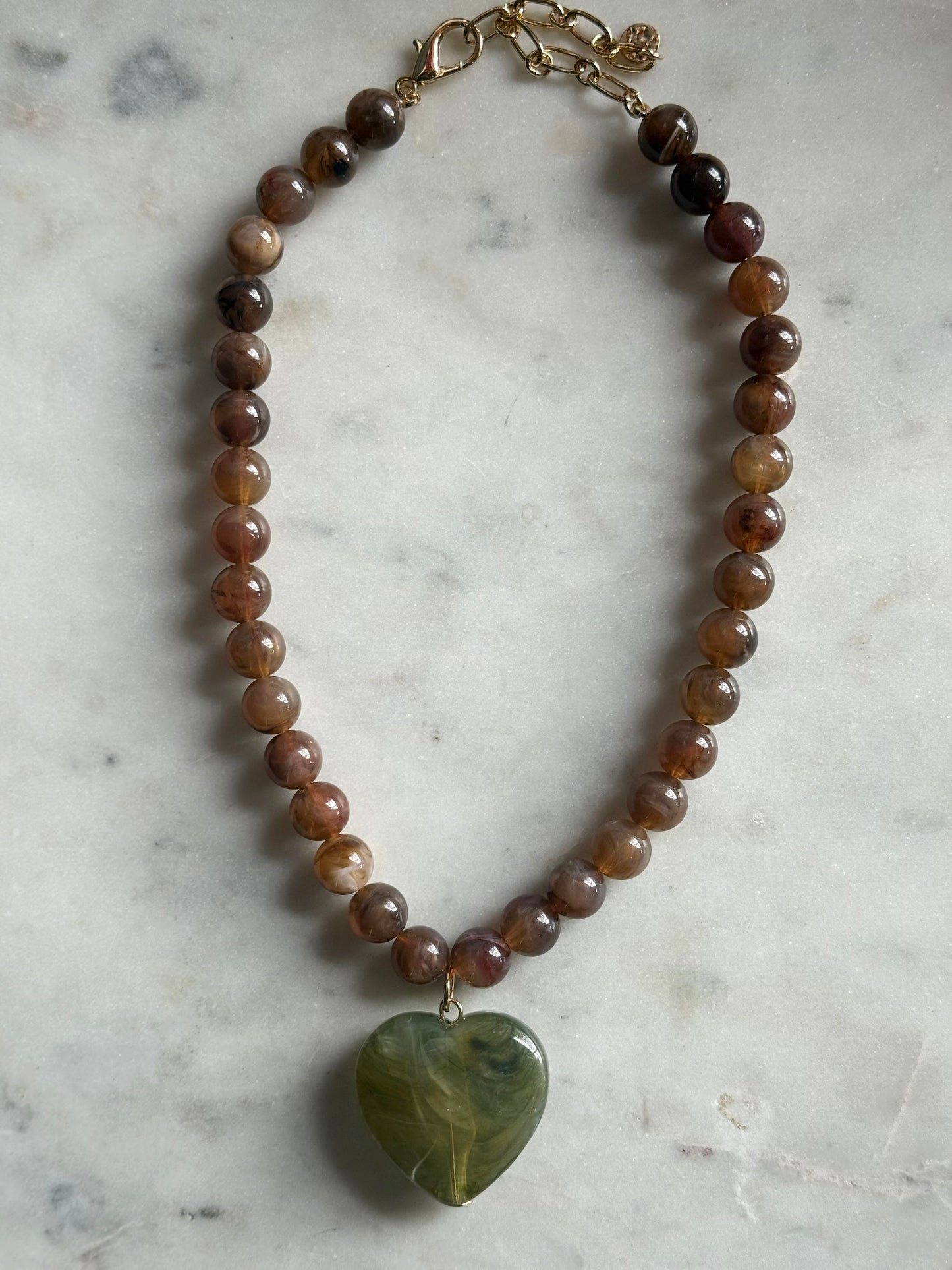the mallory heart necklace