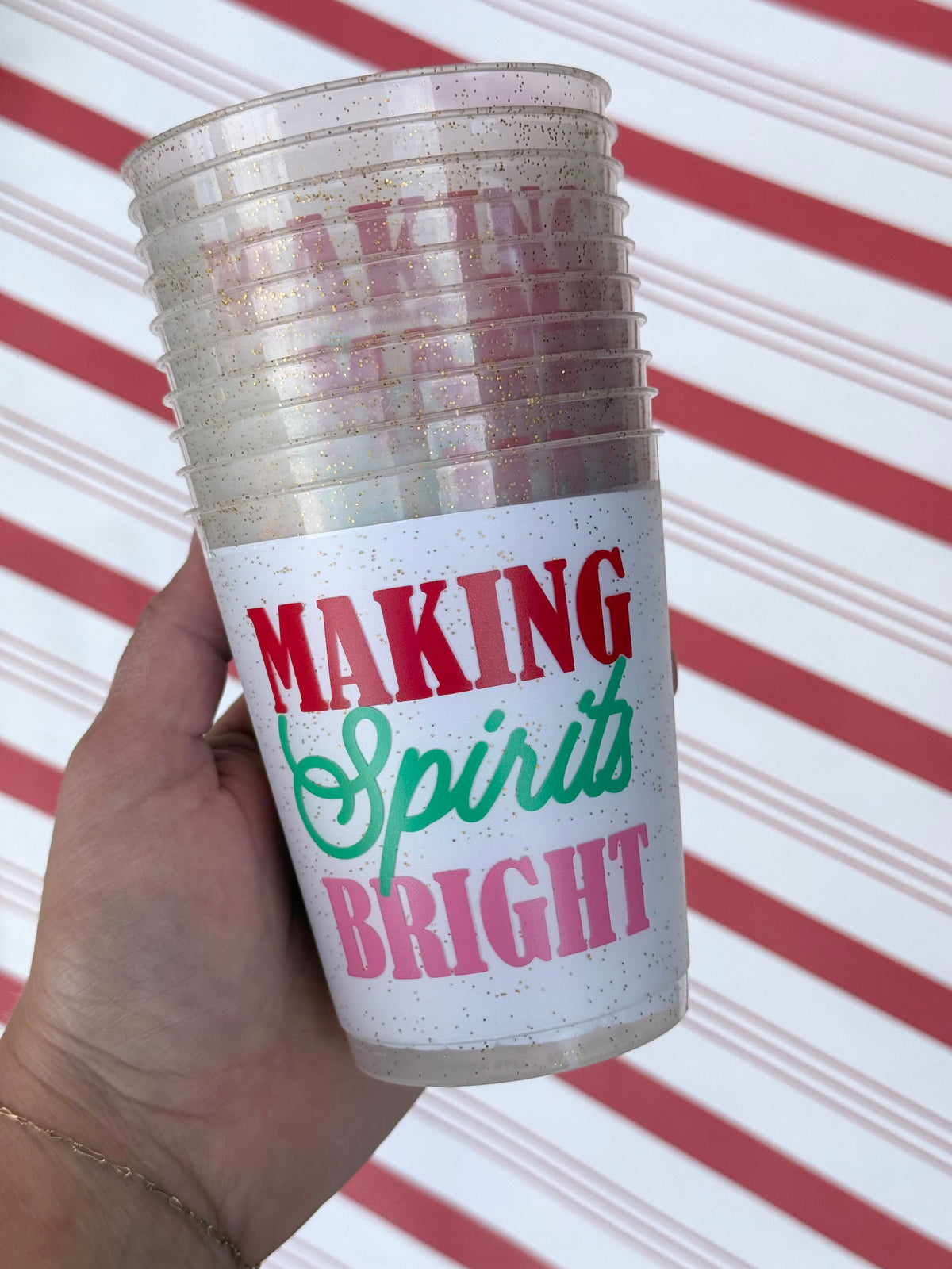 making spirits bright cups